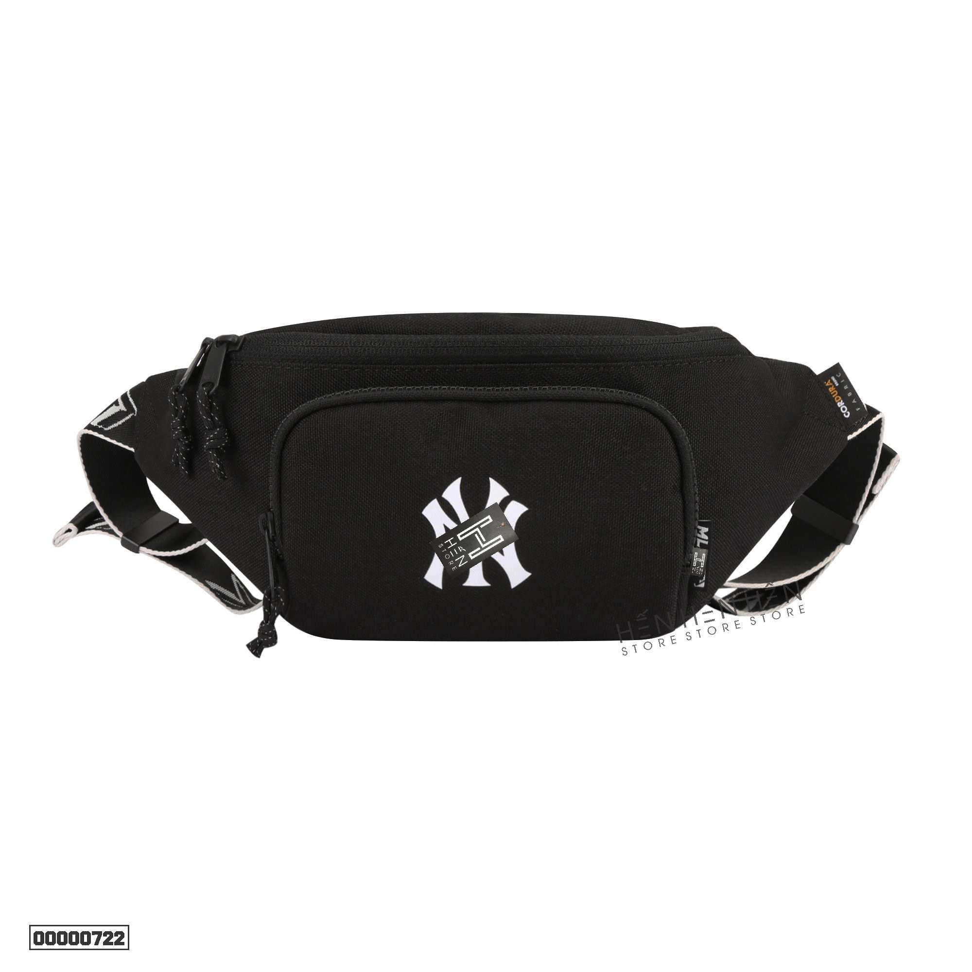 Túi bao tử đen MLB chữ NY - 00000722