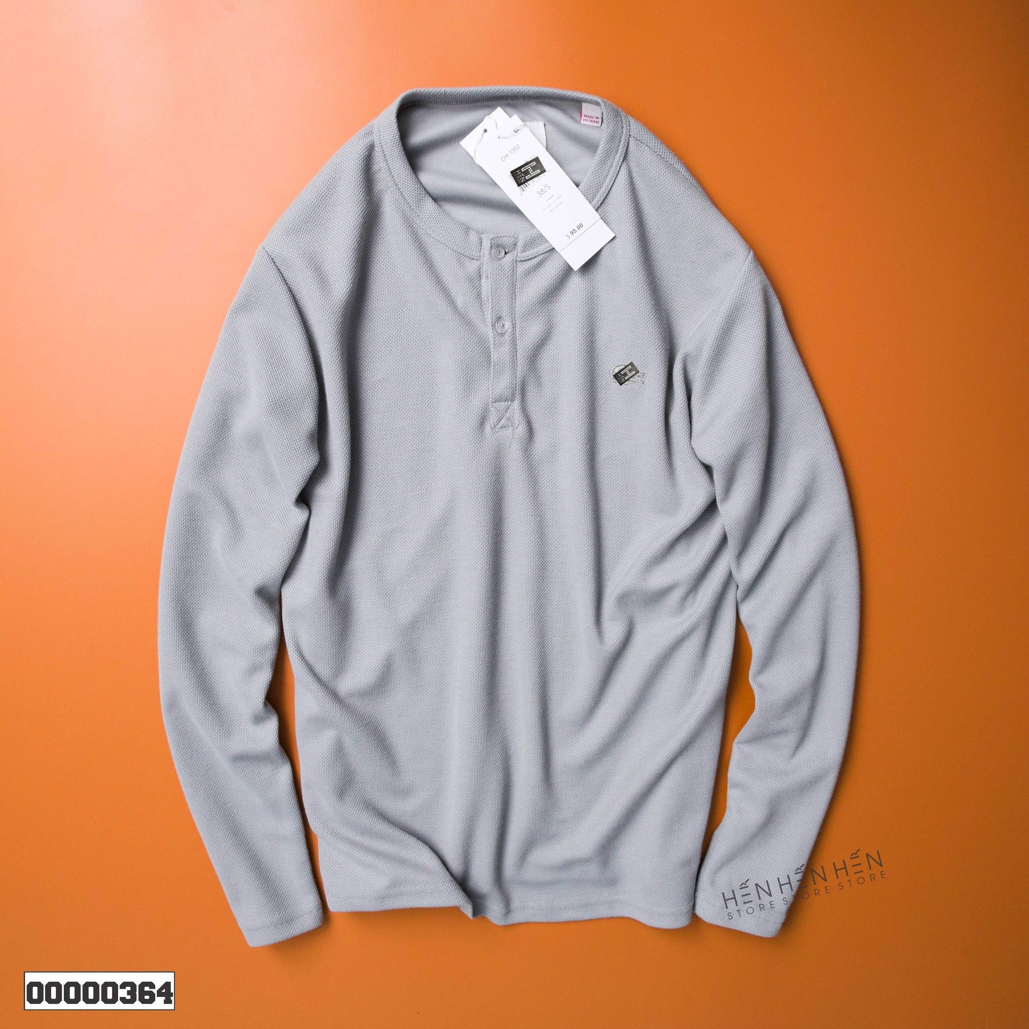 Áo henley Lcs pique 6M