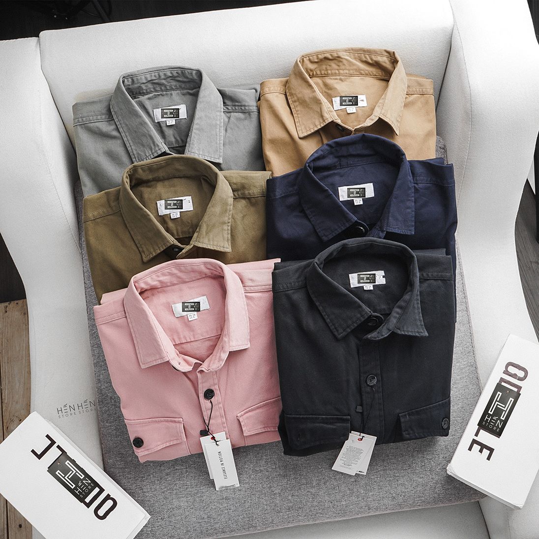 Áo denim Laco.ste 2 túi 6M