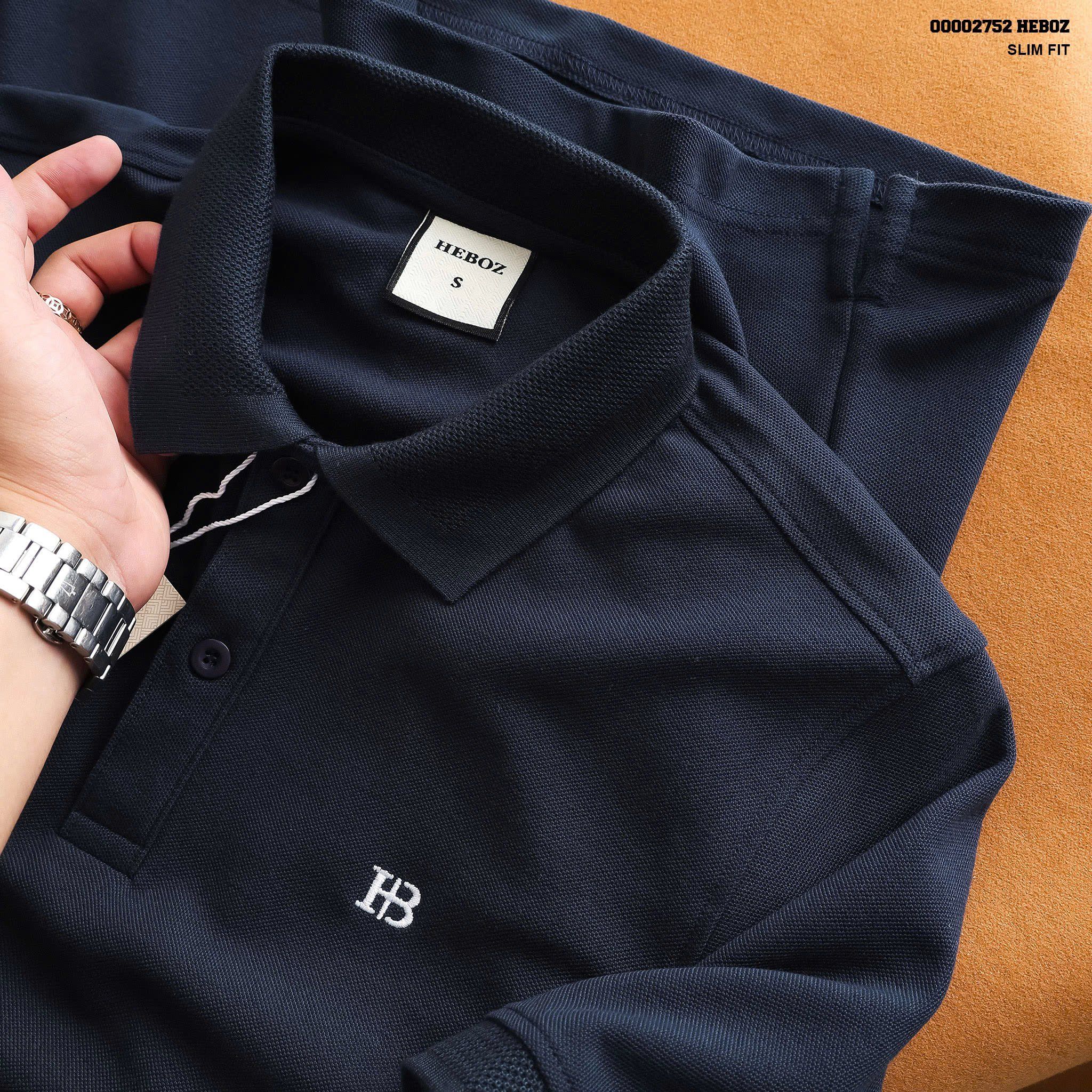 Áo polo nam Heboz logo basic 5M - 00002752