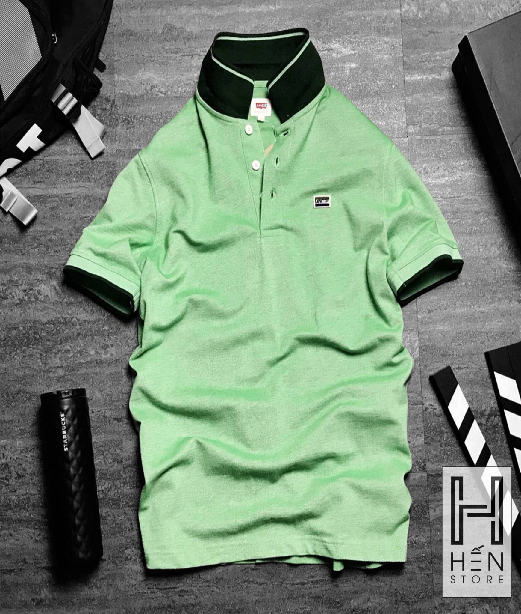 Áo Polo LV Viền Cổ