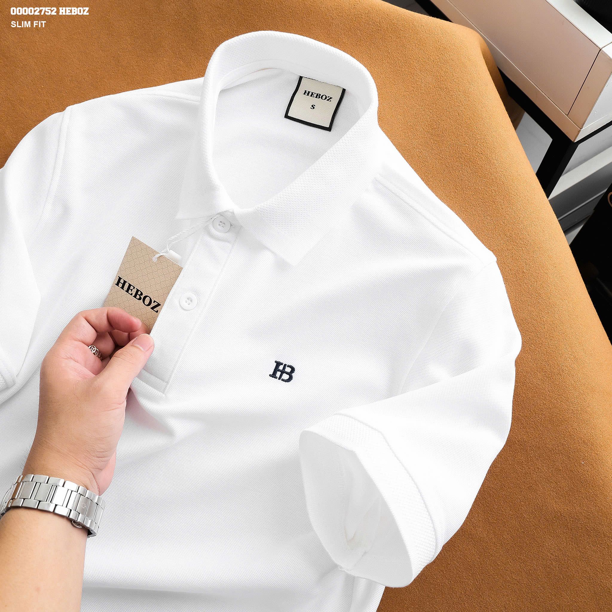 Áo polo nam Heboz logo basic 5M - 00002752