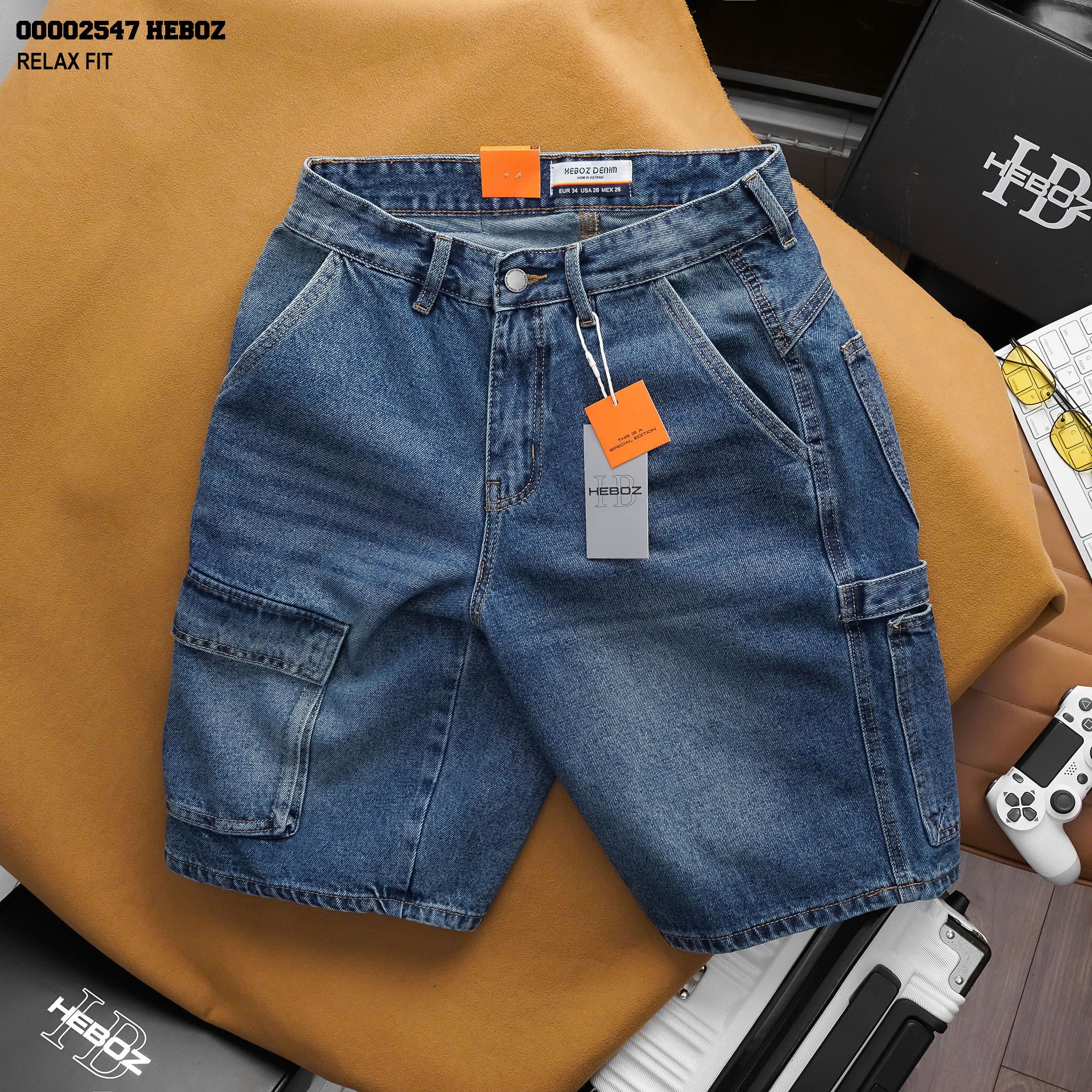 Quần short nam Heboz carpenter dáng relax fit 3M - 00002547