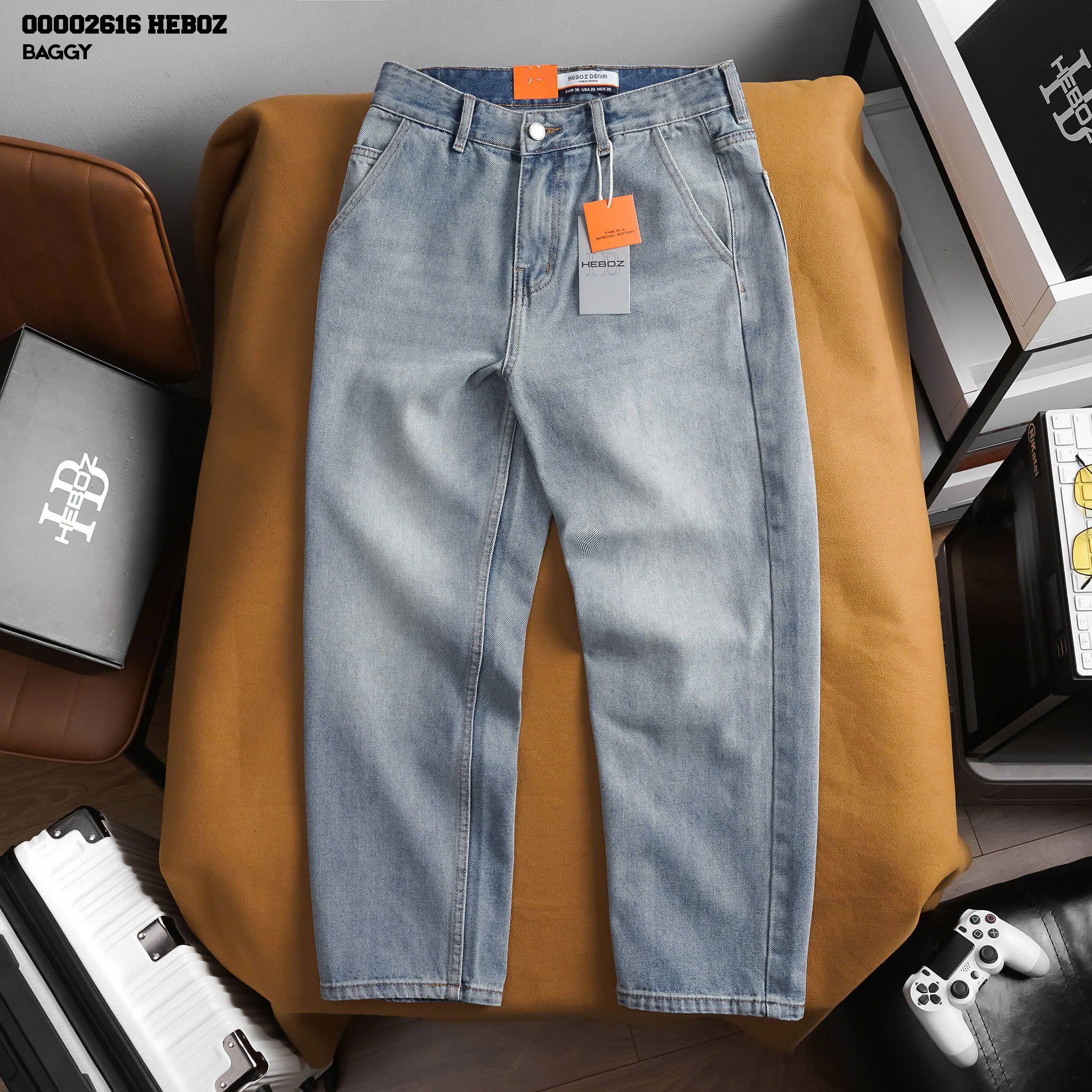Quần jean nam Heboz form baggy D009 - 00002616