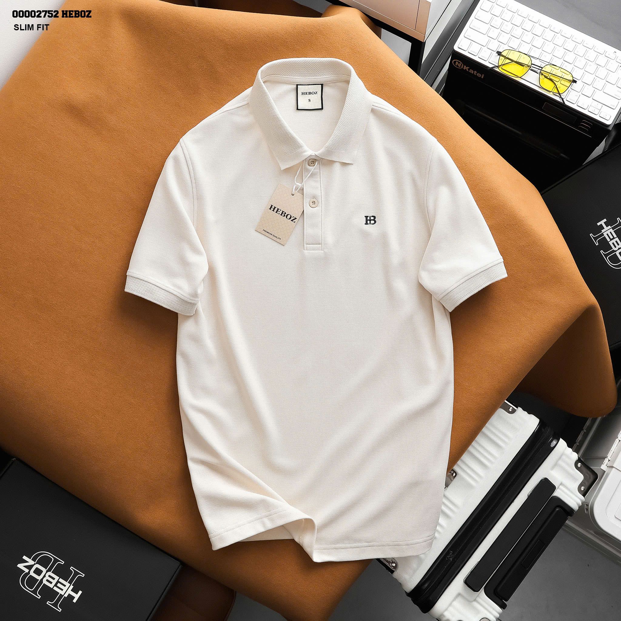 Áo polo nam Heboz logo basic 5M - 00002752