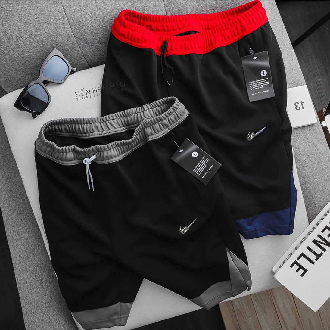 Quần short thun Ni.ke phối 3M