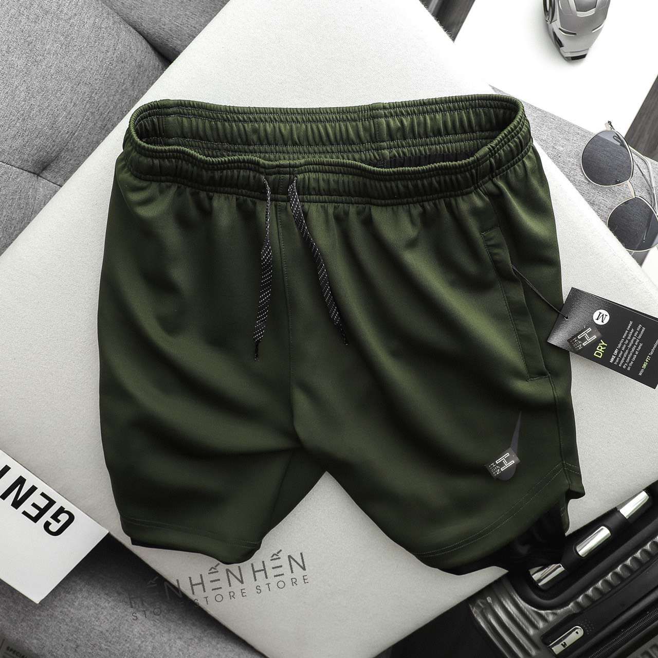 Quần short Ni.ke 2 lớp 4M