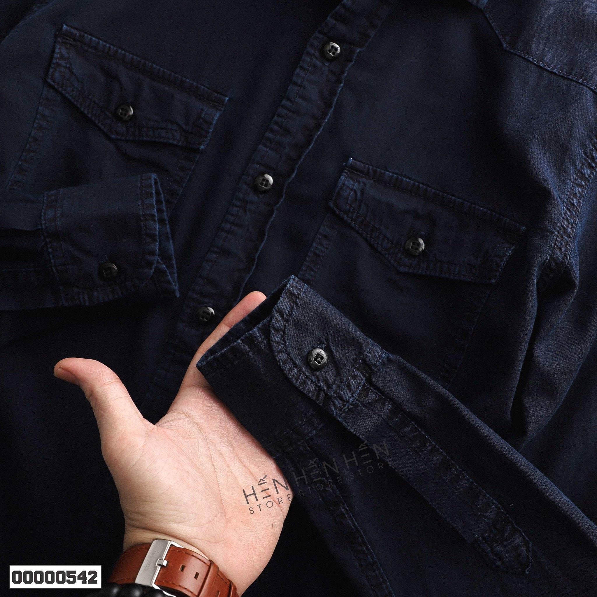 Áo denim ZR 2 túi 4M