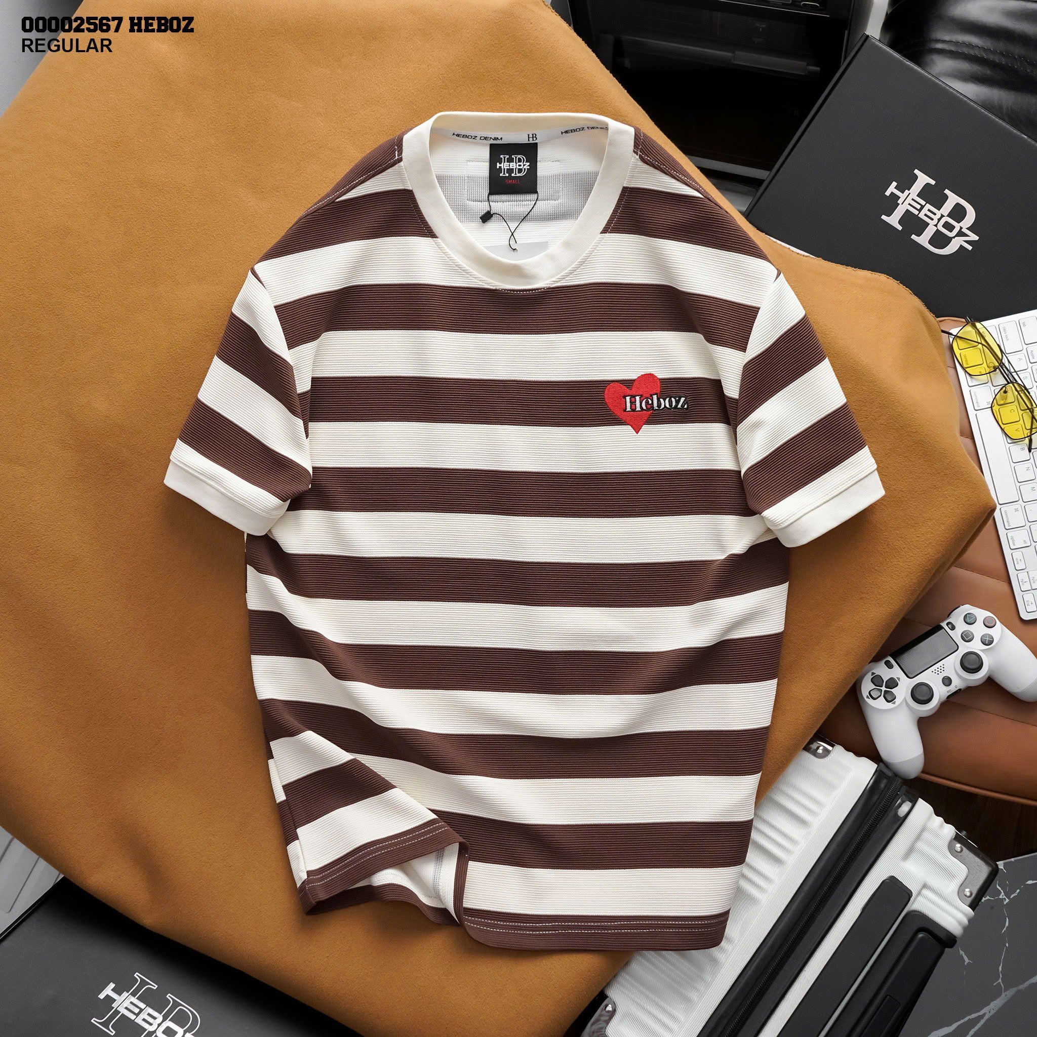 Áo thun heart stripped Heboz 3M - 00002567