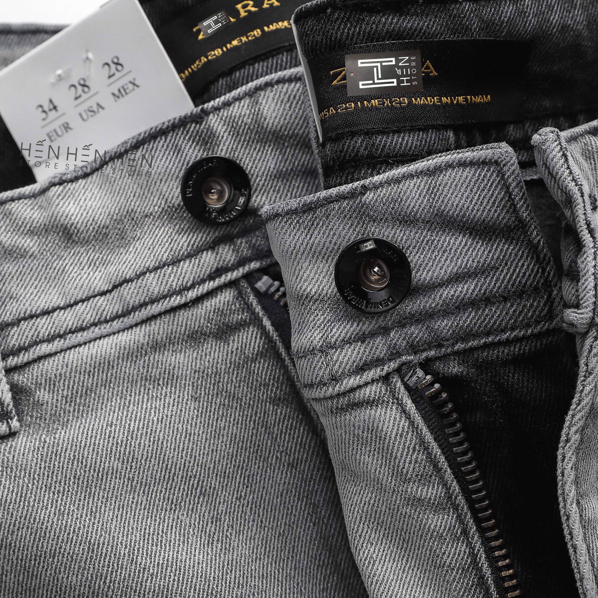 Quần short jean Za.ra wash 4M