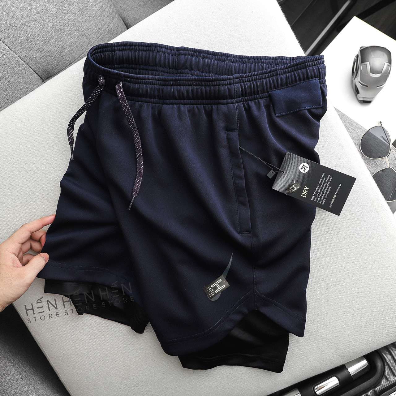 Quần short Ni.ke 2 lớp 4M