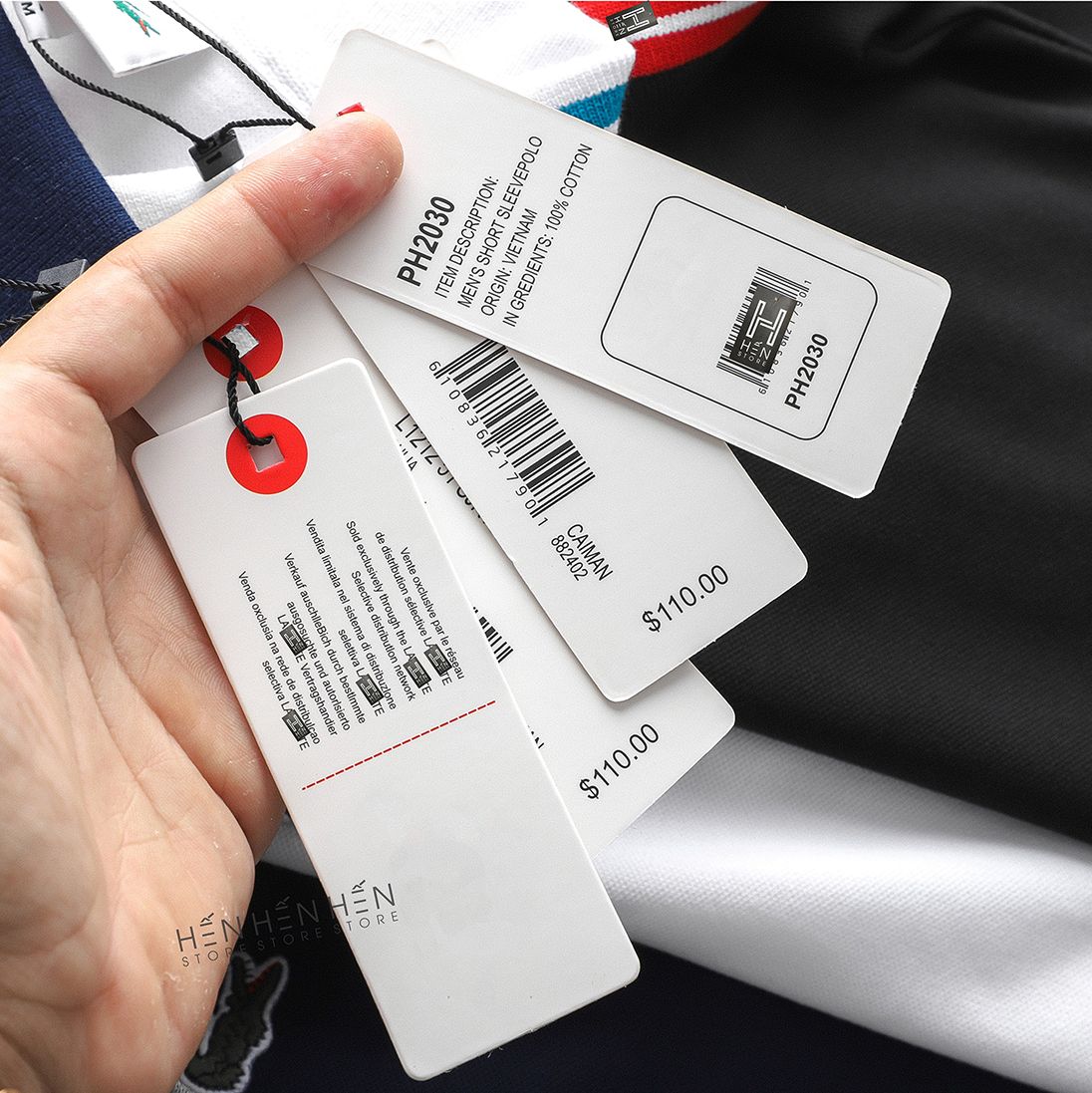 Áo polo Lacos.te viền cổ 4M new