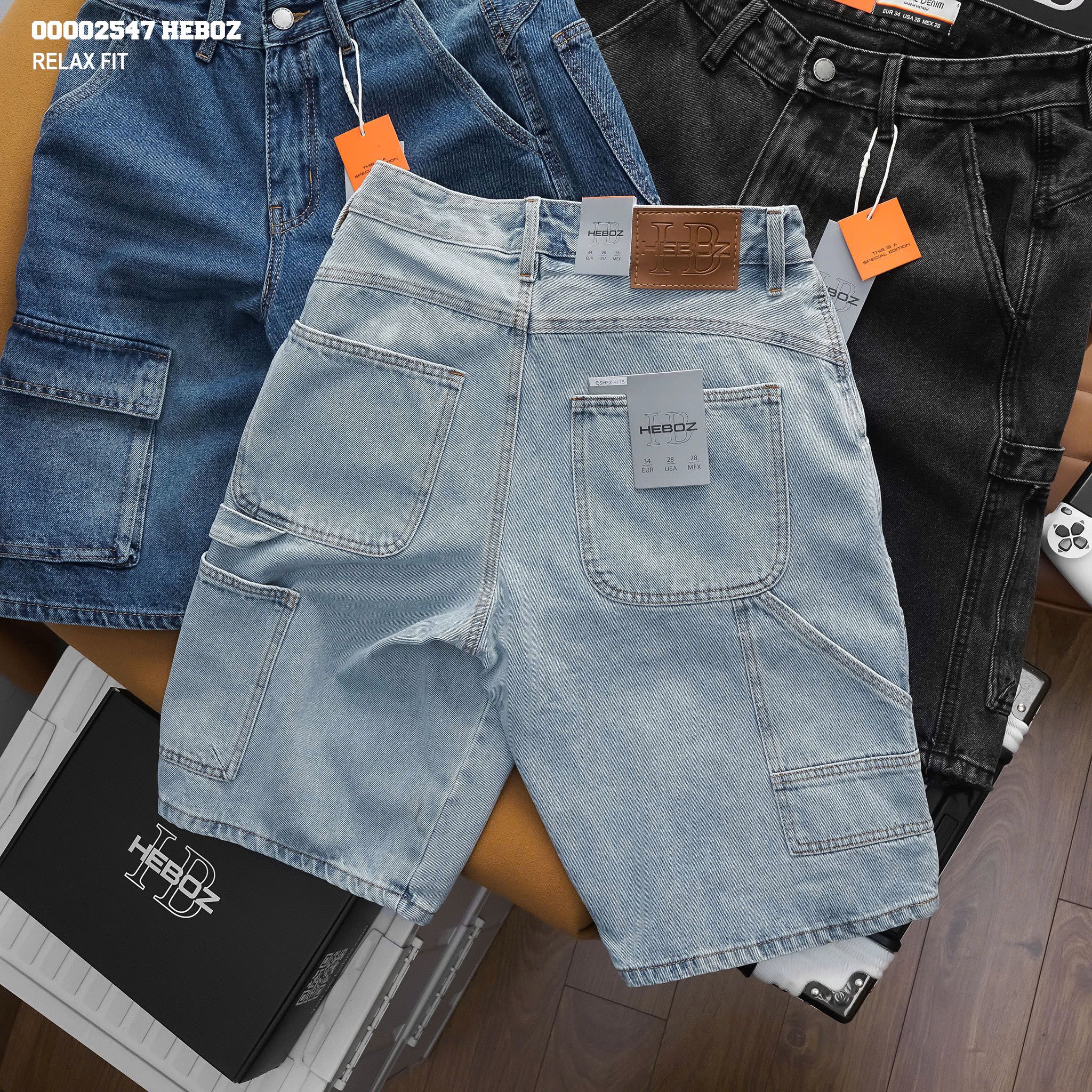 Quần short nam Heboz carpenter dáng relax fit 3M - 00002547