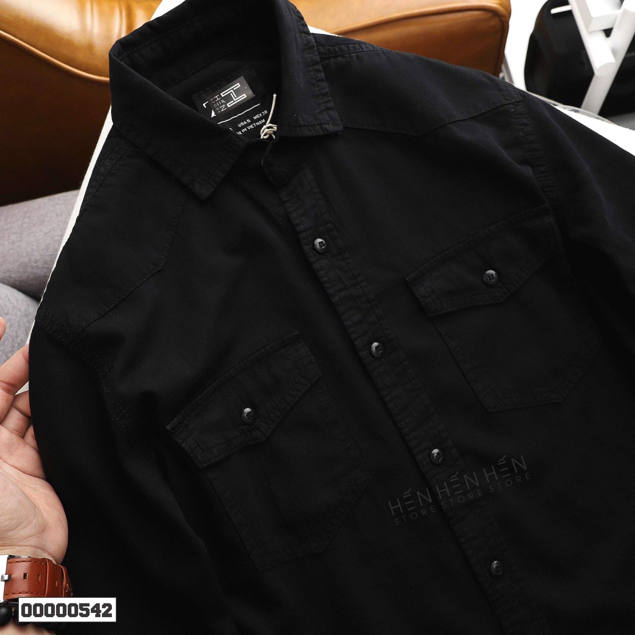 Áo denim ZR 2 túi 4M