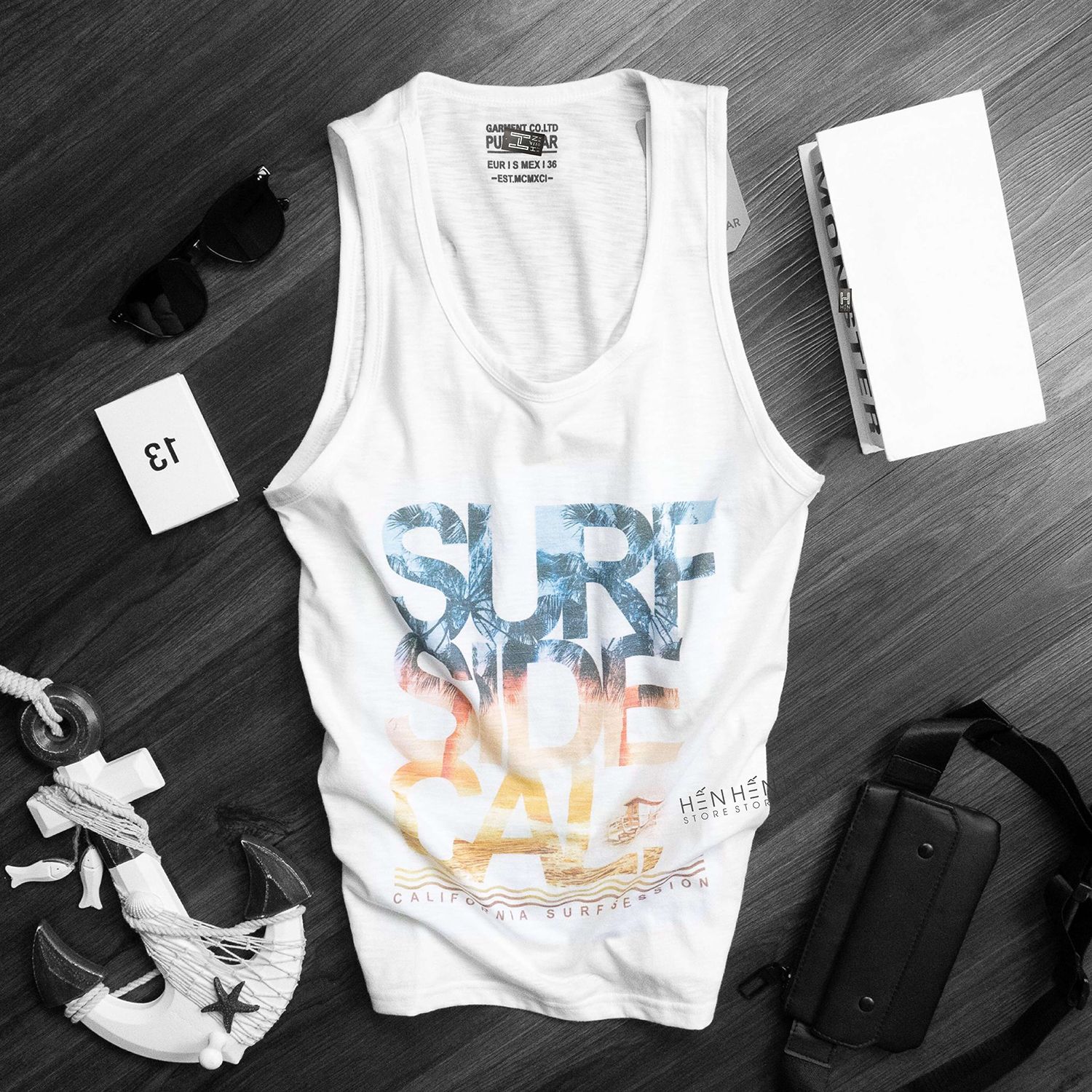 Áo tank top PB họa tiết 6M