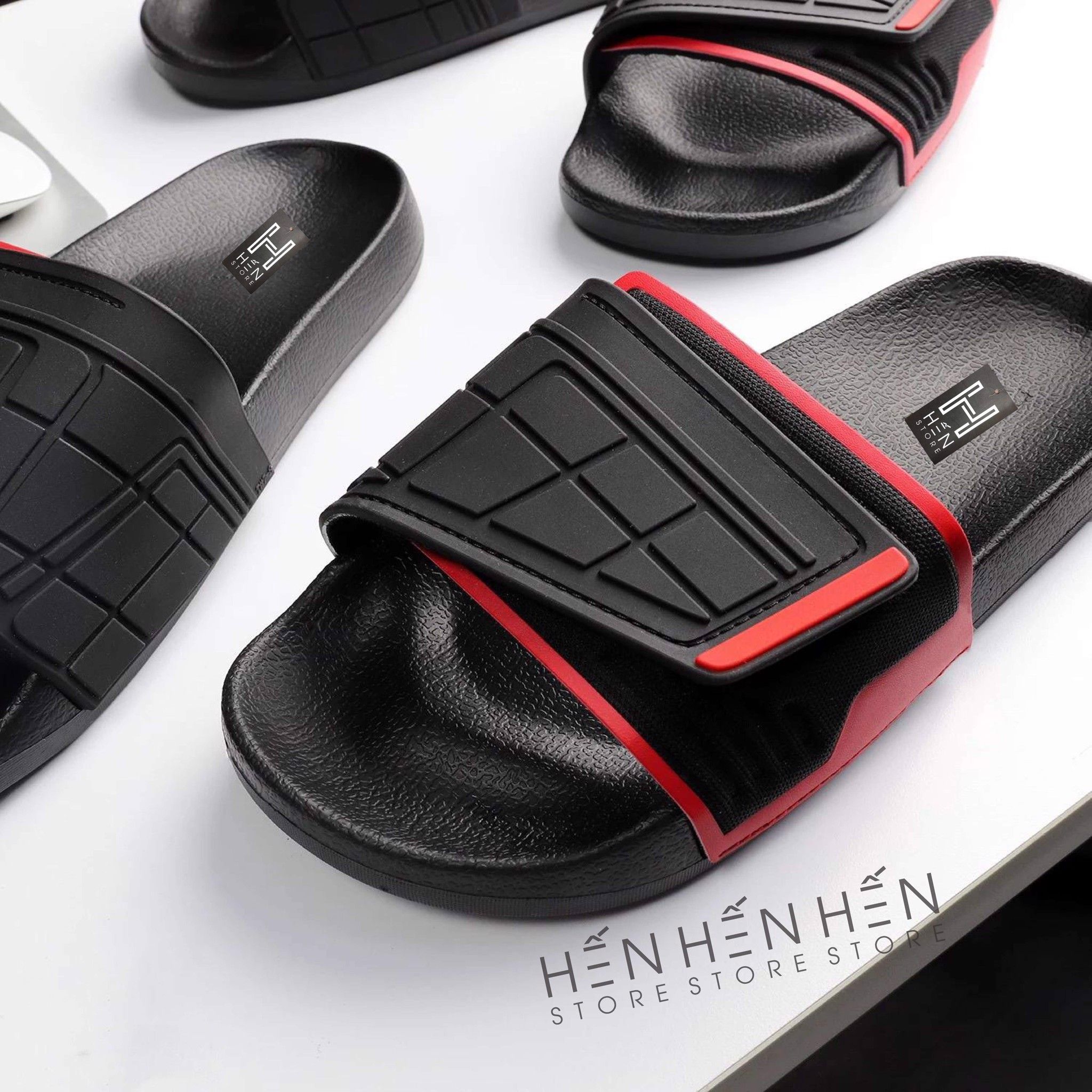 Dép ZR đen phối đỏ