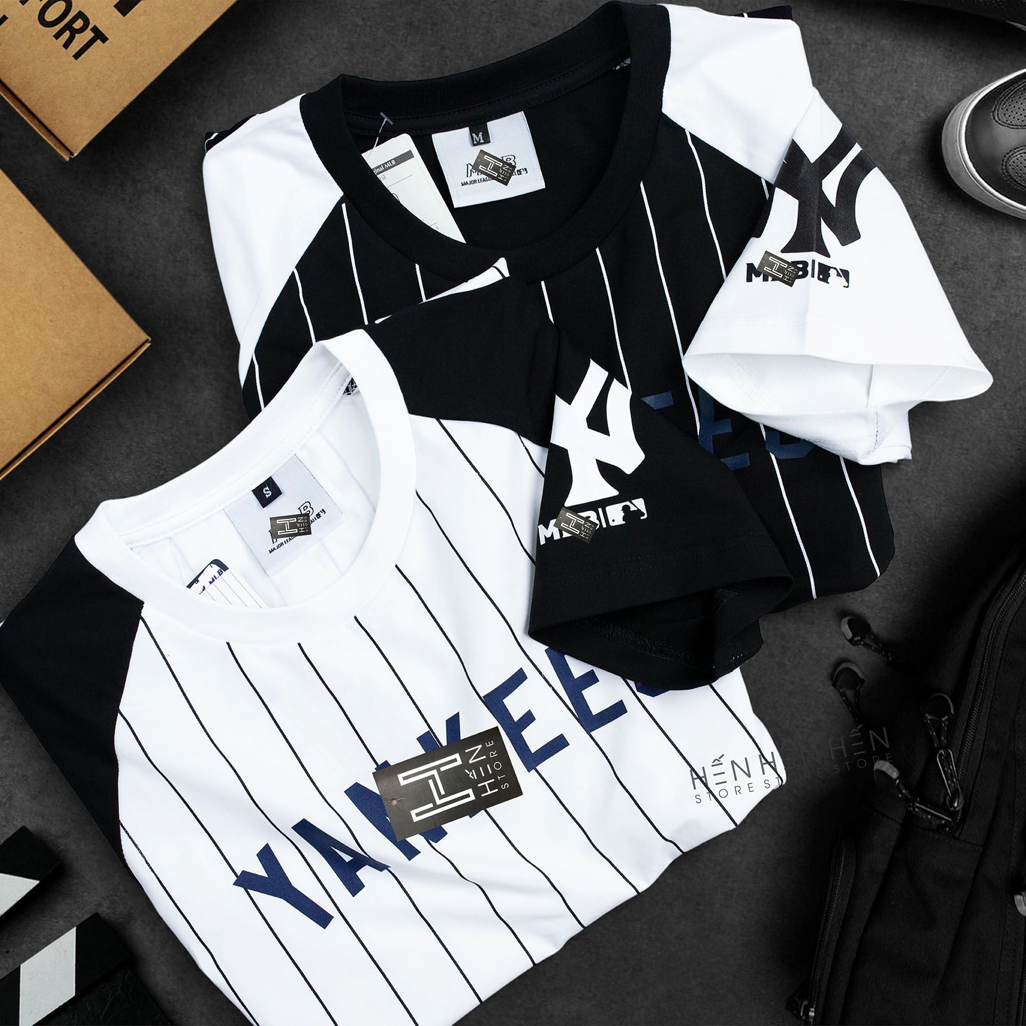 Áo thun Yankees sọc 2M new