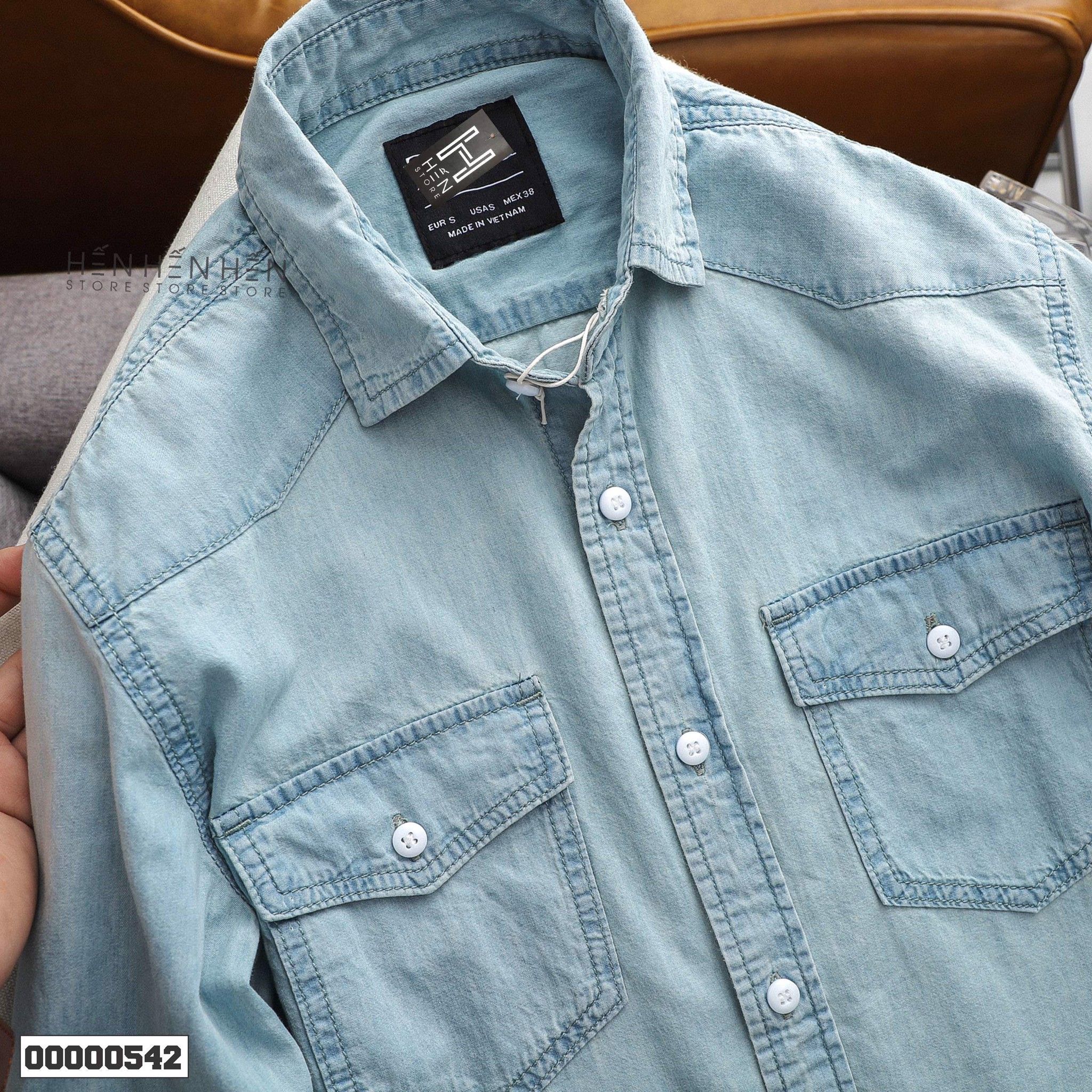 Áo denim ZR 2 túi 4M