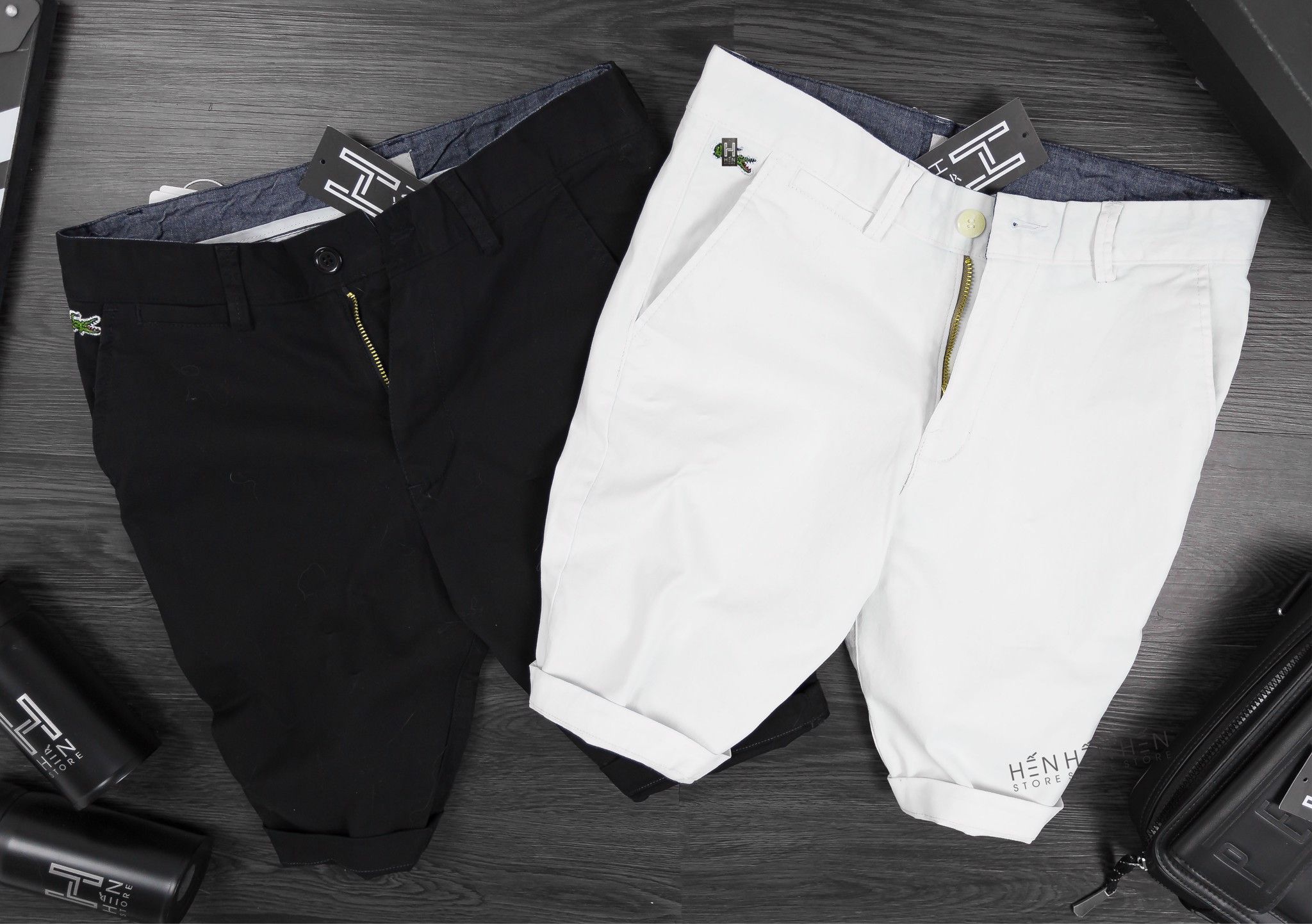 Quần short kaki La.coste 2M