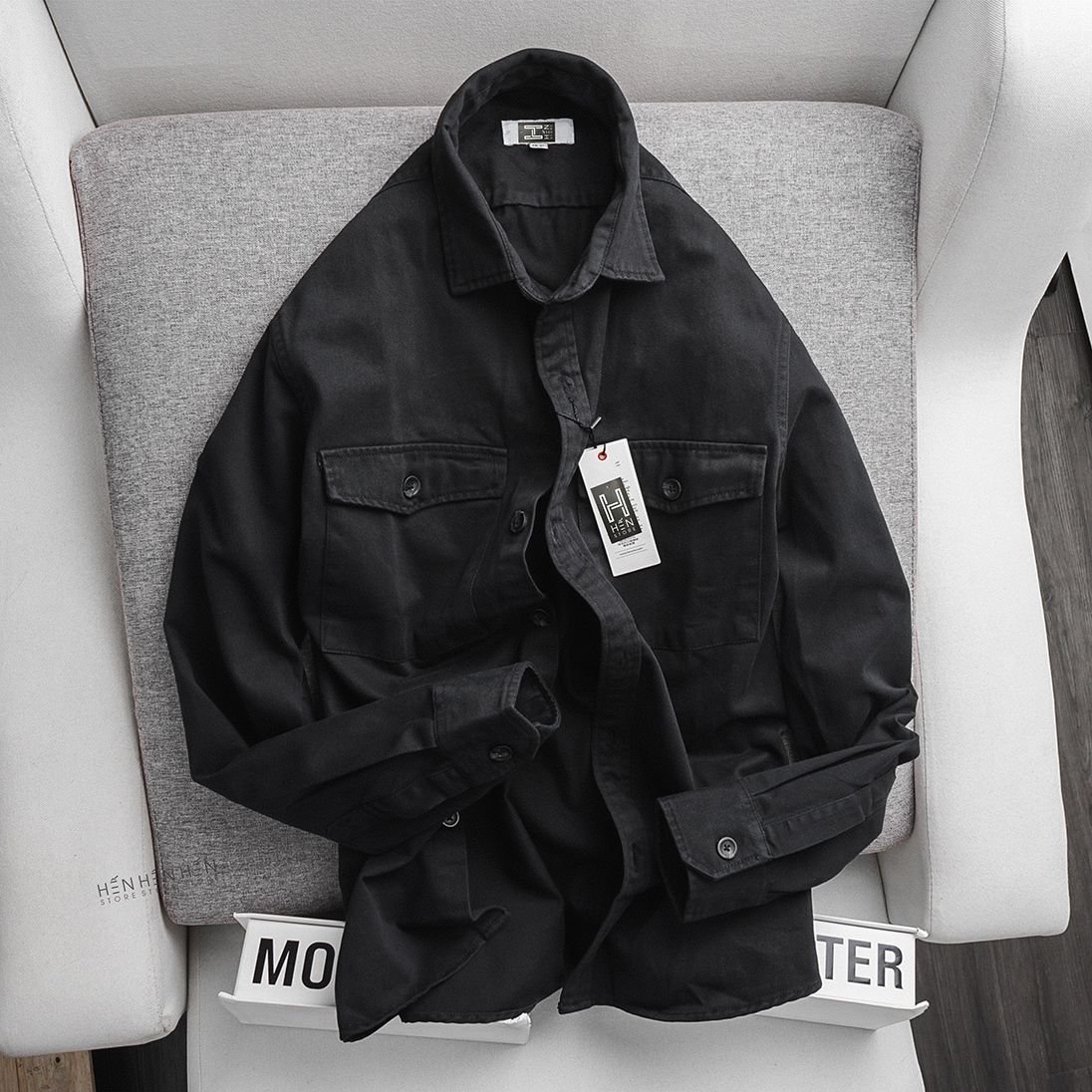 Áo denim Laco.ste 2 túi 6M