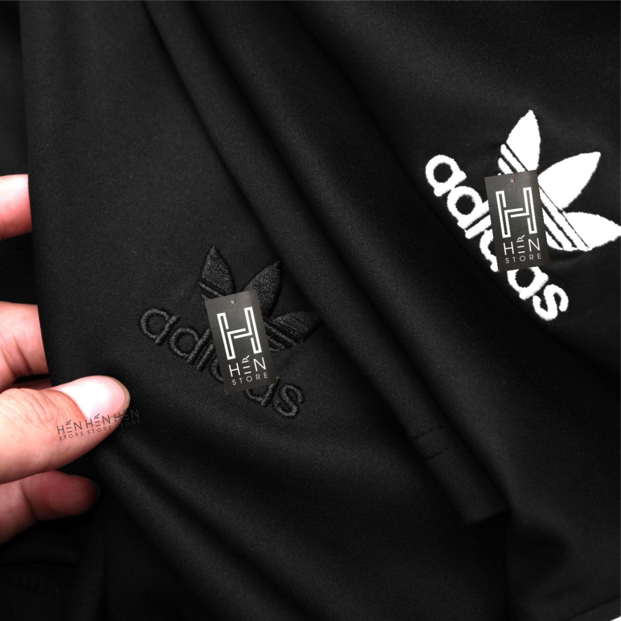 Quần short thun A.di.das sọc 2M