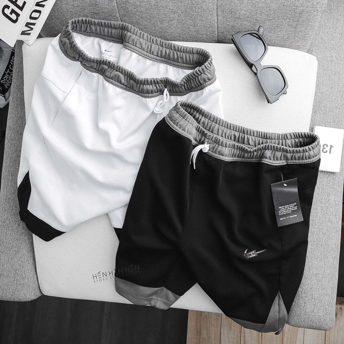 Quần short thun Ni.ke phối 3M