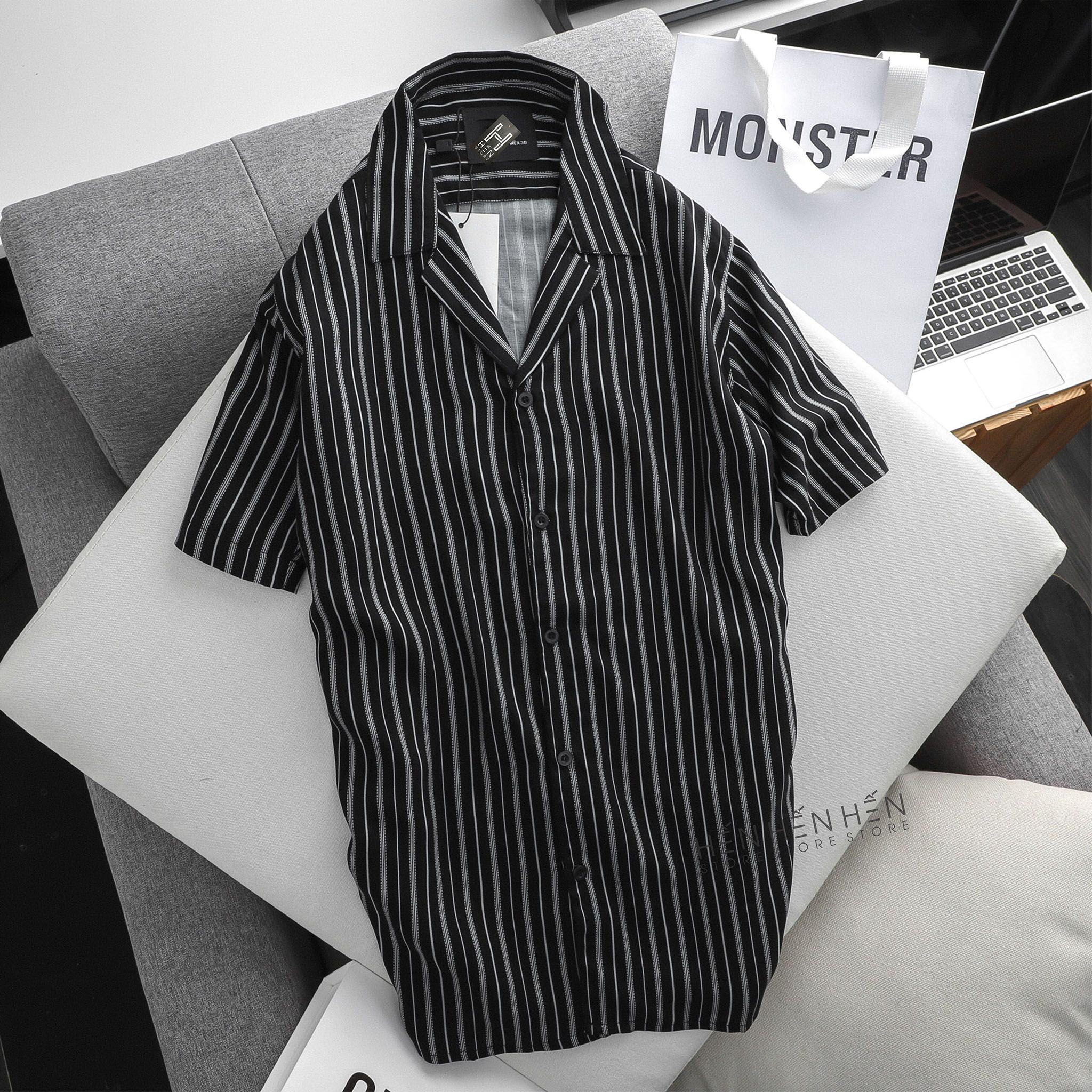Áo ngắn tay pijama sọc Za.ra 6M