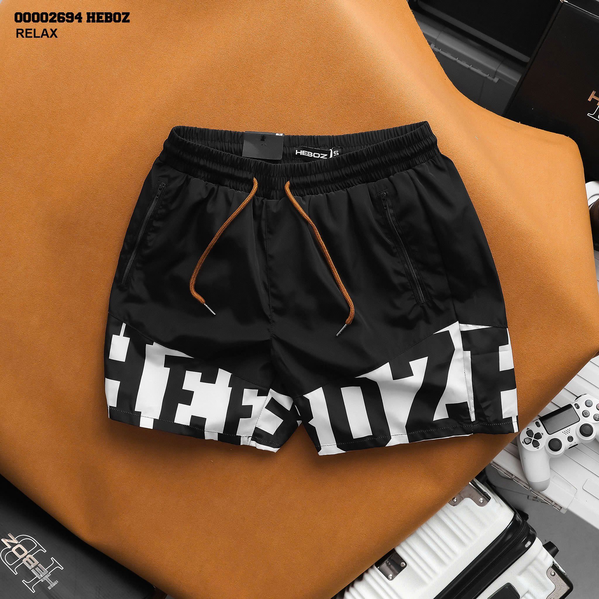 Quần short bơi Heboz logo color 2M - 00002694