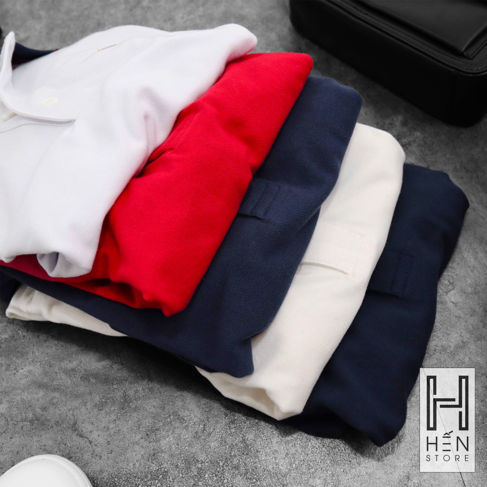 Áo Polo LV Viền Cổ