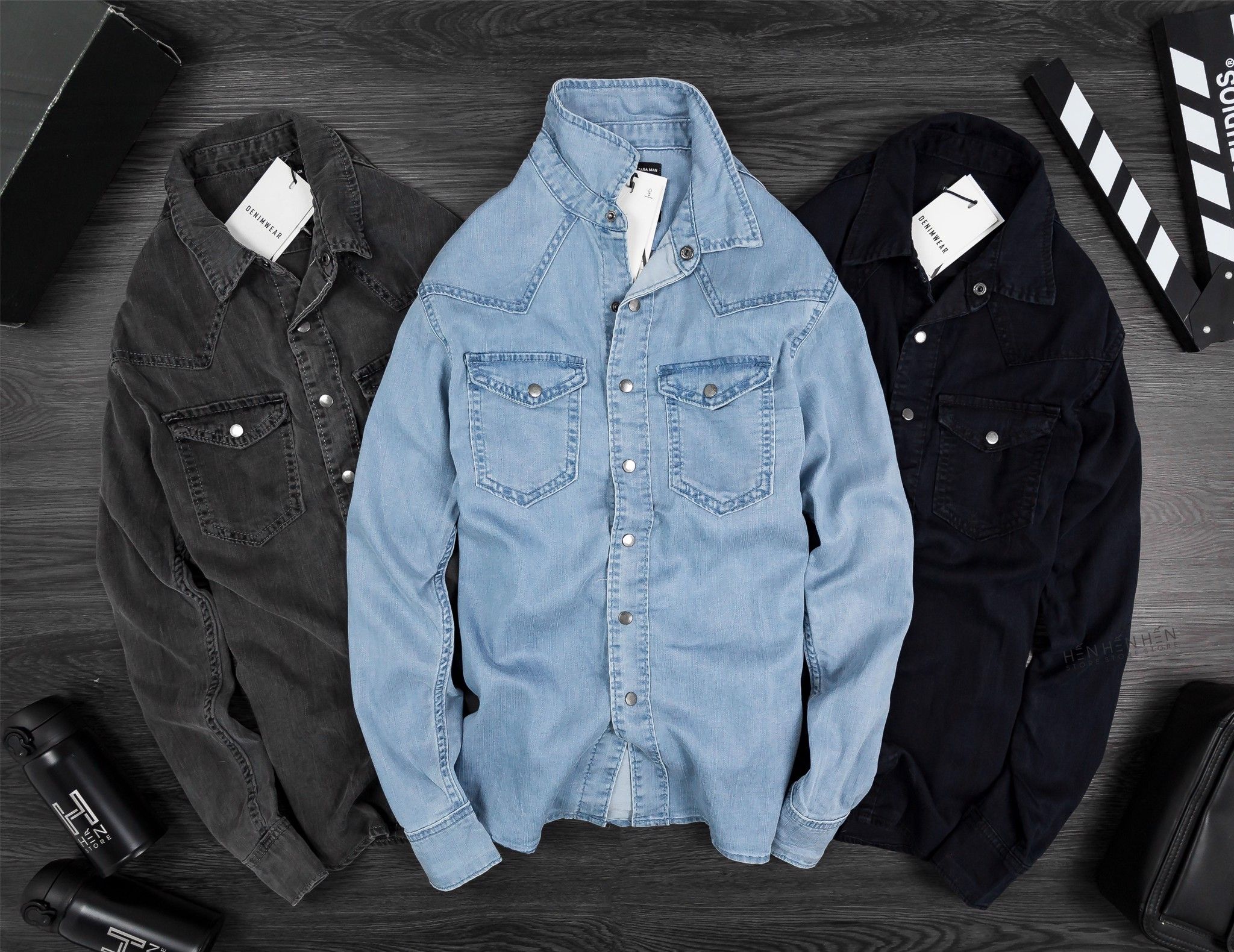 Áo Denim ZR 2 Túi 3M