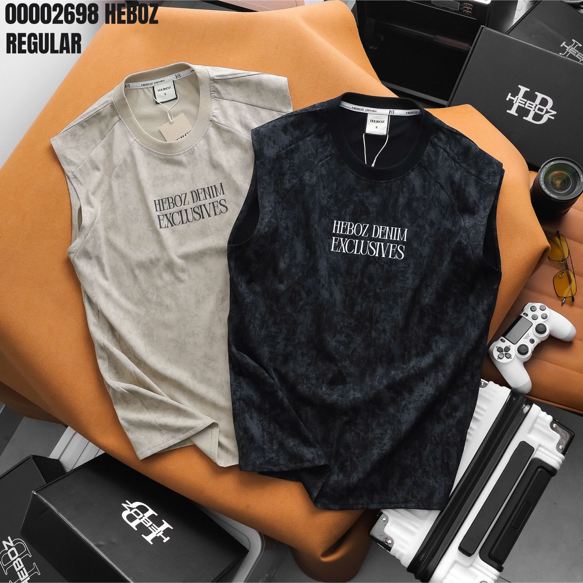 Áo thun nam Heboz tanktop wash exclusives 2M - 00002698