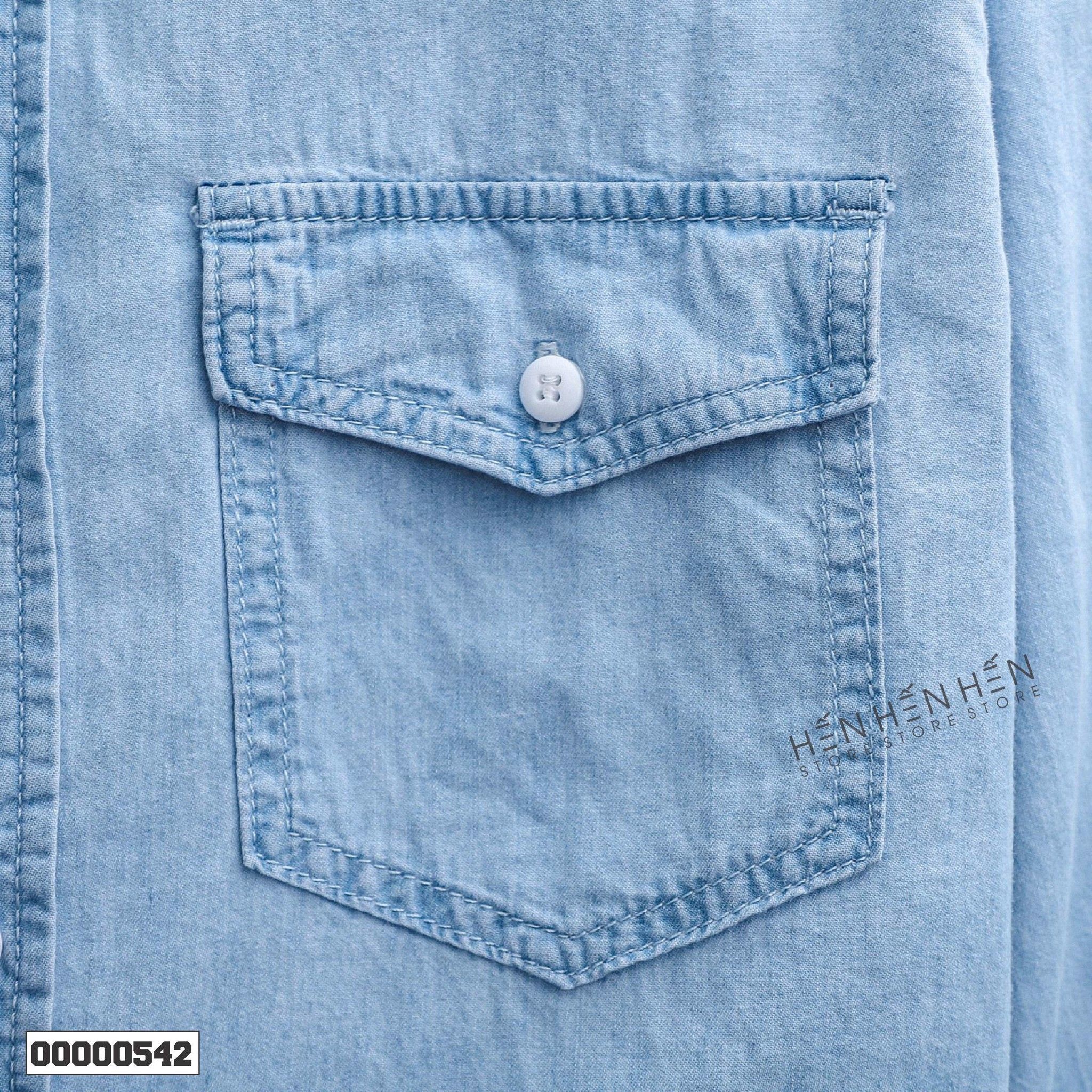 Áo denim ZR 2 túi 4M