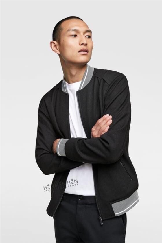 Áo Bomber ZR Viền Cổ