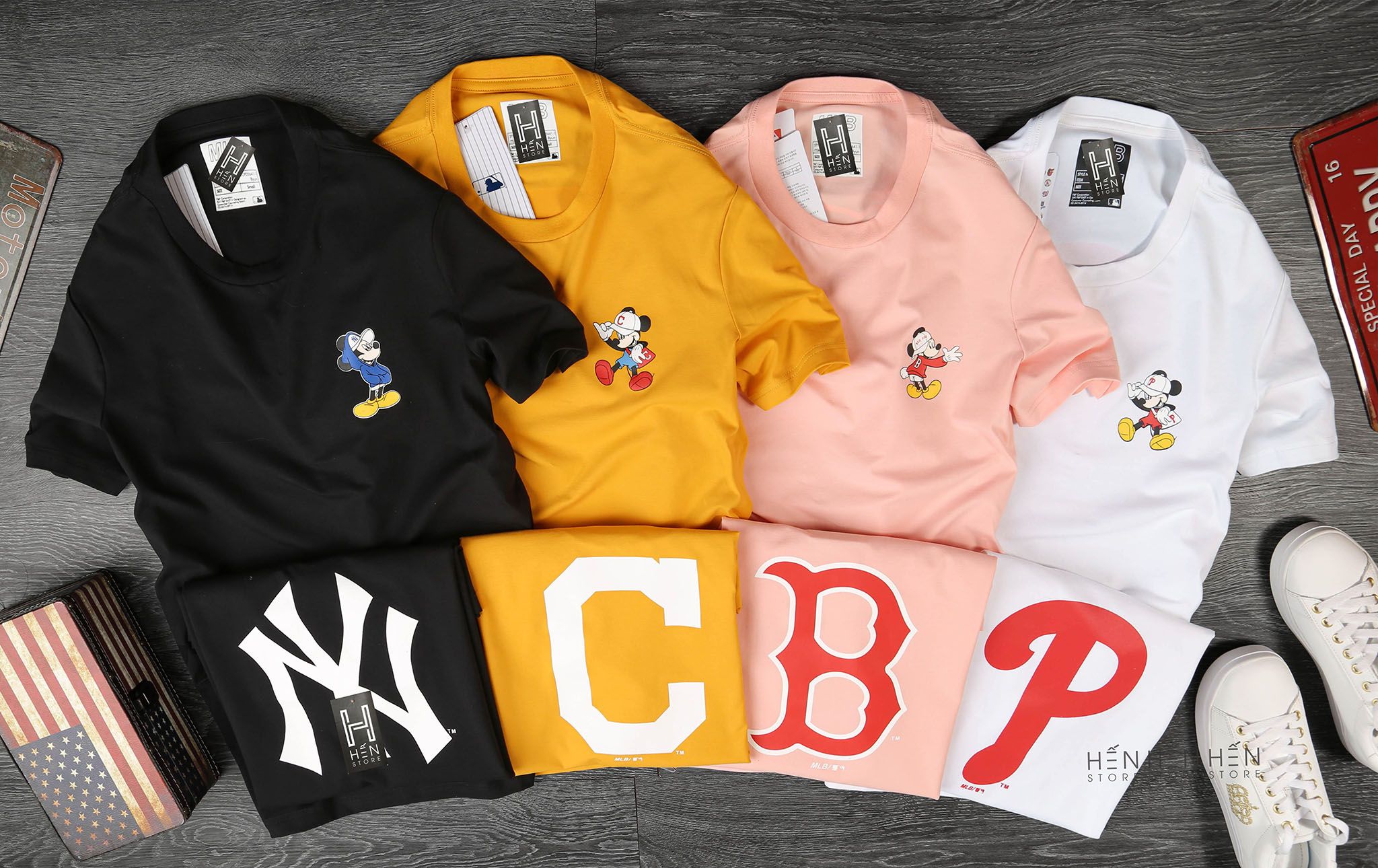 Áo thun M.L.B mickey 4M