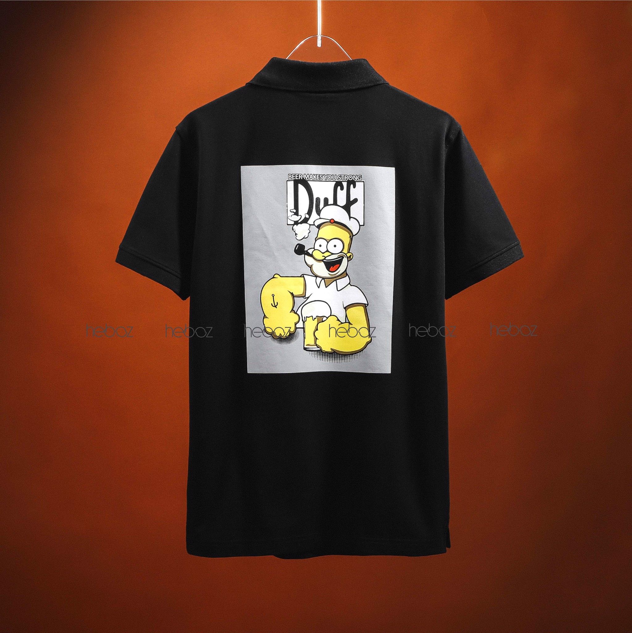 Áo polo Heboz hình Duff 2M