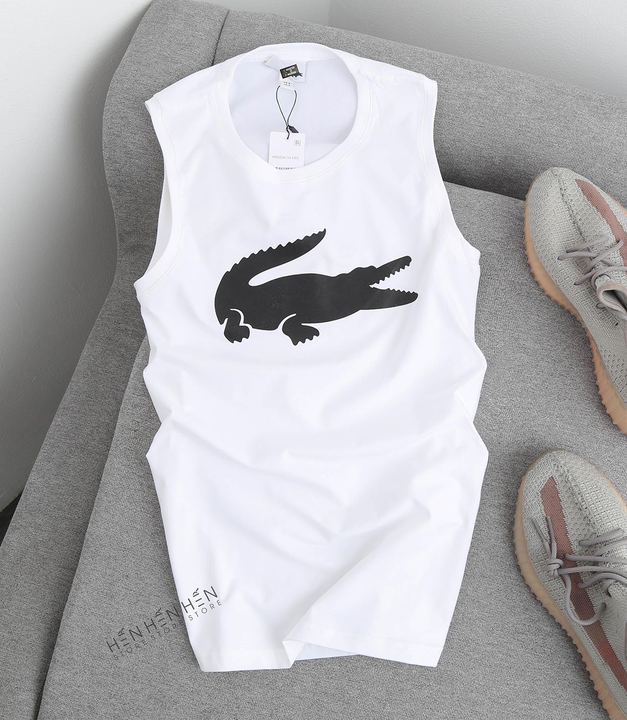 Áo tank top Lac.oste logo to 4M