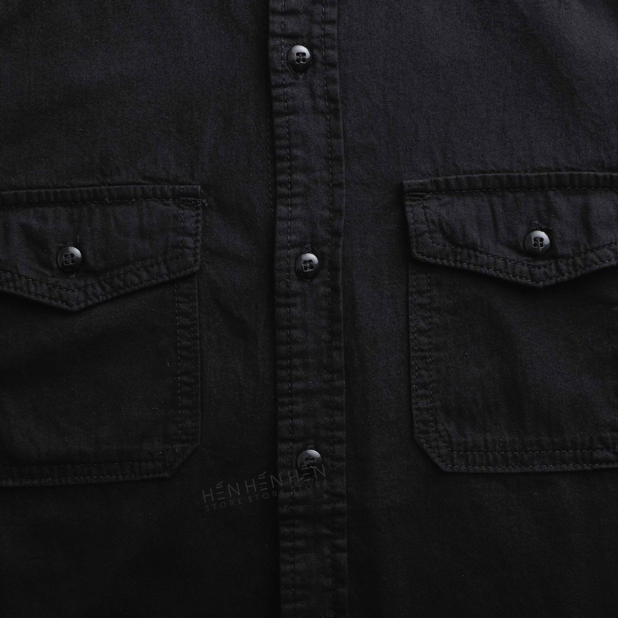 Áo denim ngắn tay PB 4M