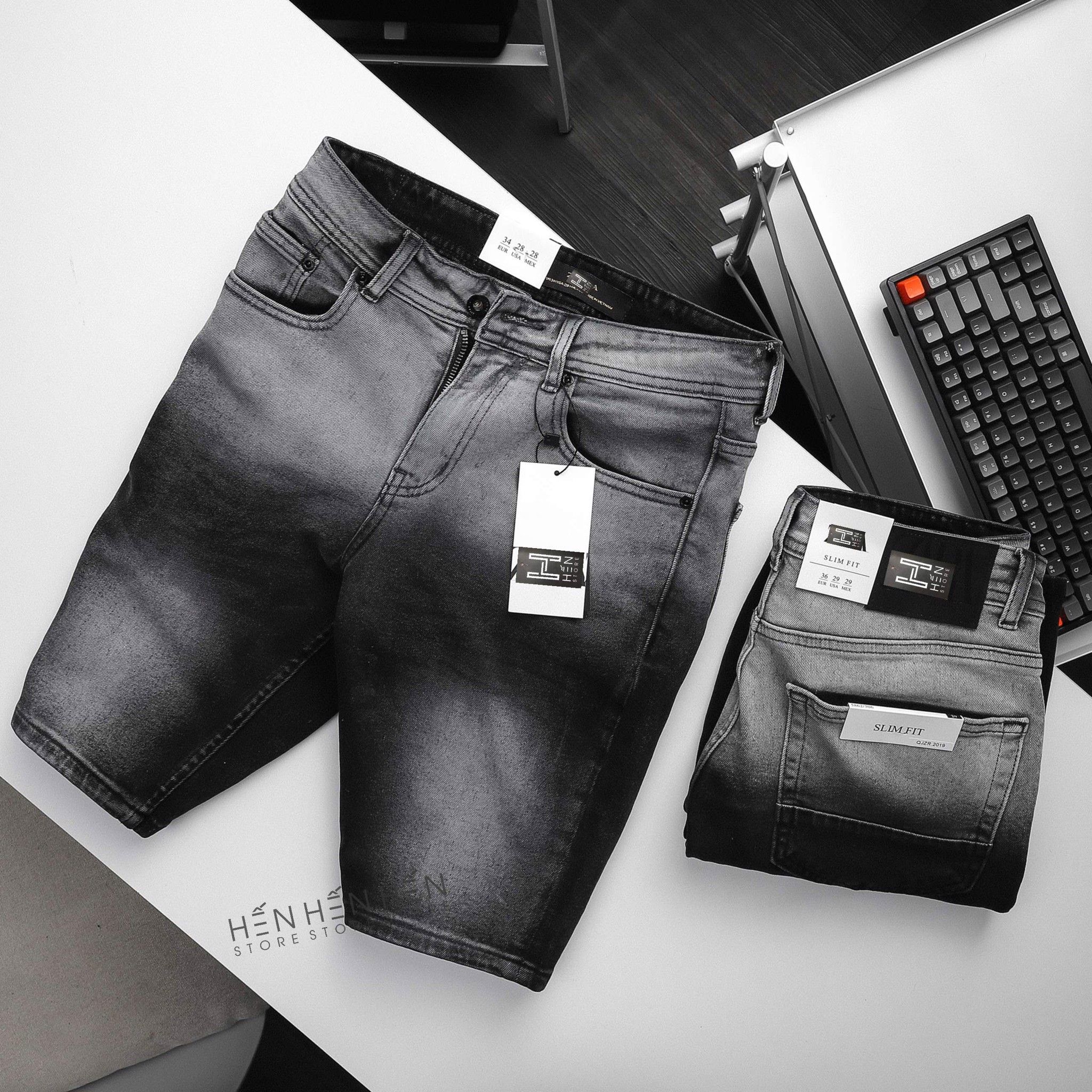 Quần short jean Za.ra wash 4M