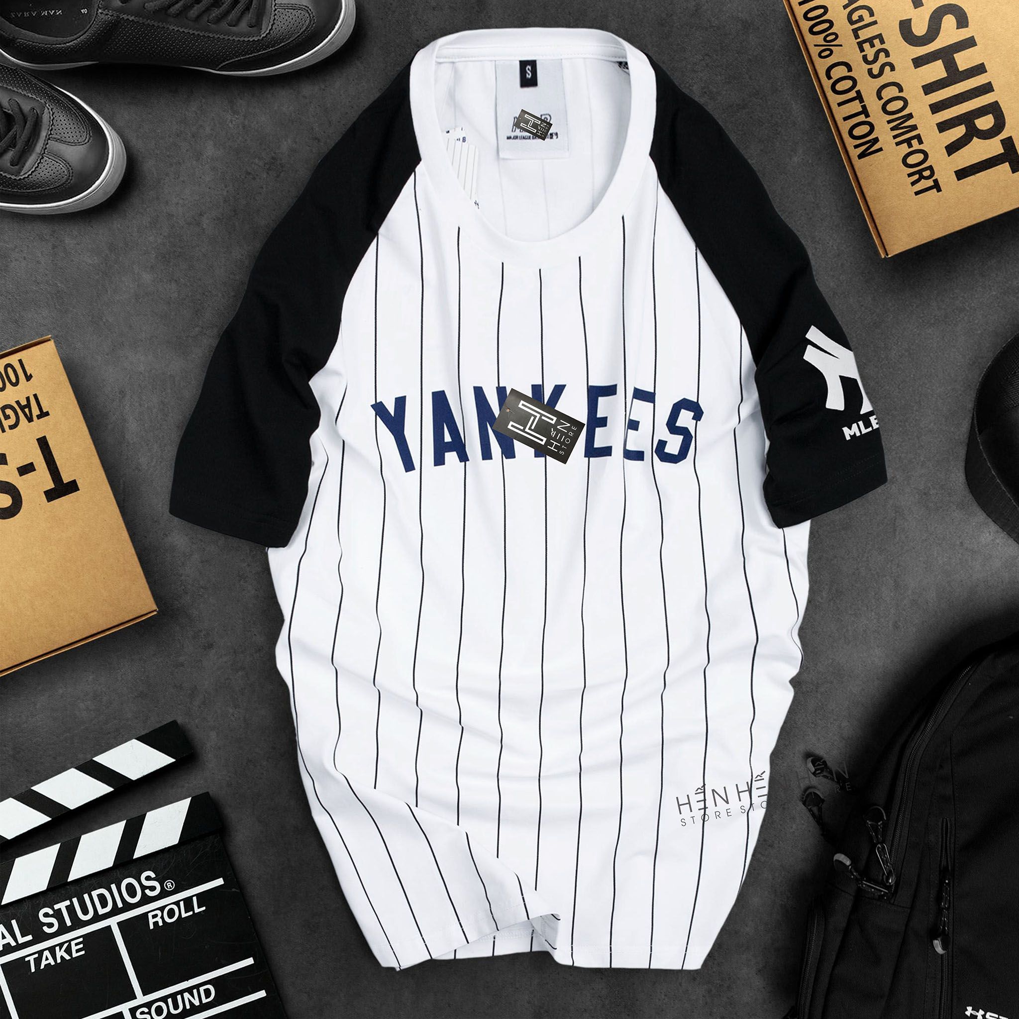 Áo thun Yankees sọc 2M new