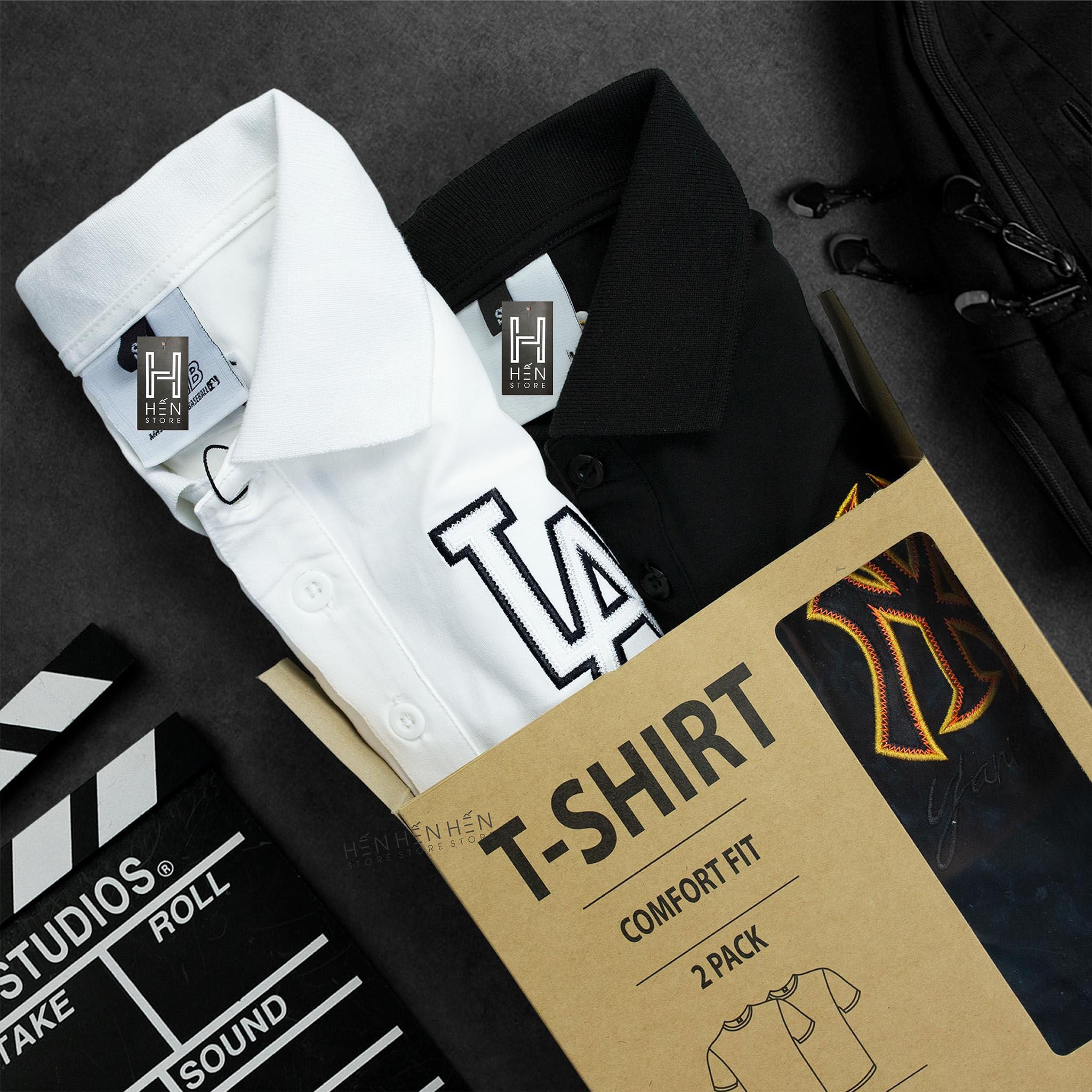 Áo polo M.L.B logo thêu 2M