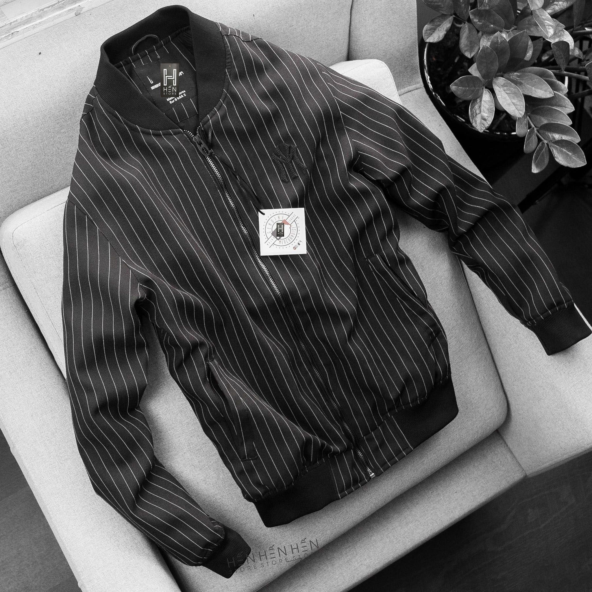 Áo bomber M.L.B sọc 2M