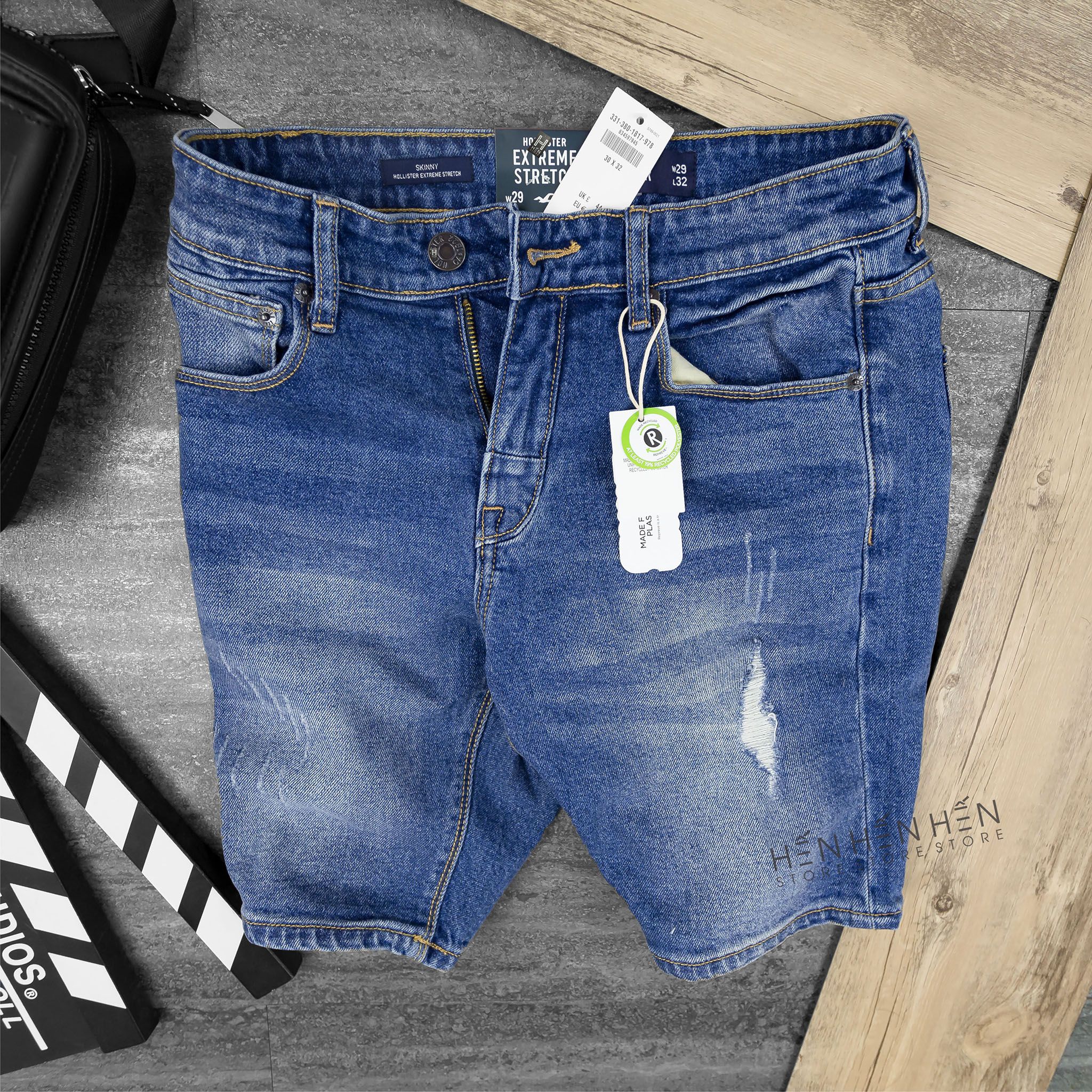 Quần short jean Ho.llister 3M