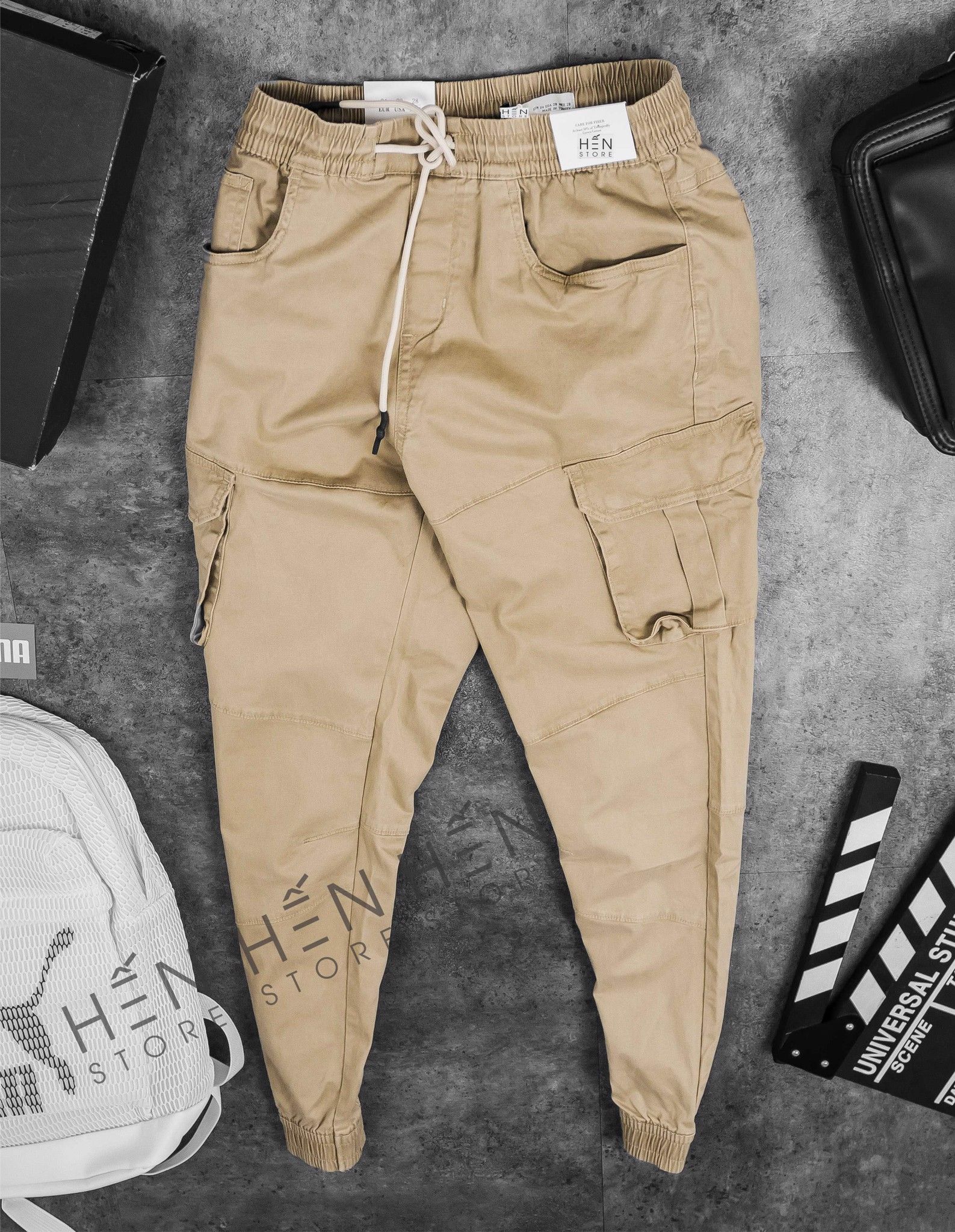 Quần Jogger Kaki ZR Túi Hộp