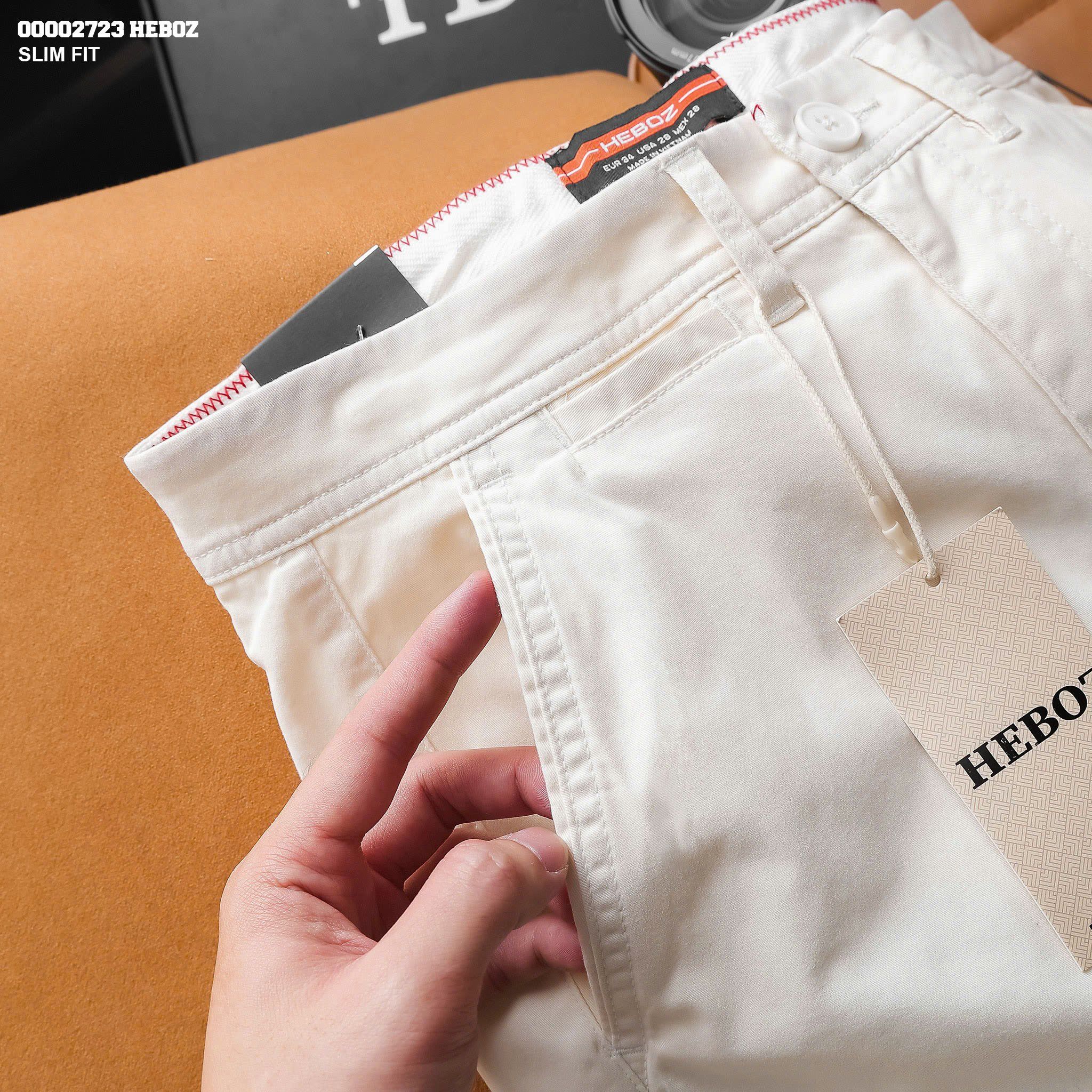 Quần short nam Heboz kaki classic 5M - 00002723