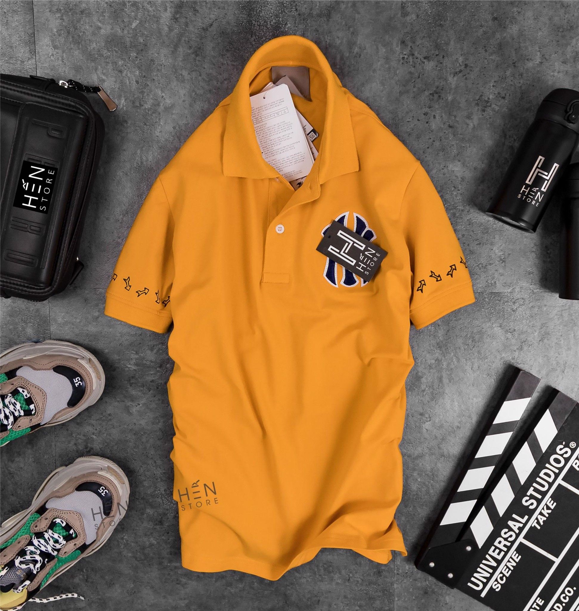 Áo Polo YK Logo Thêu 4M