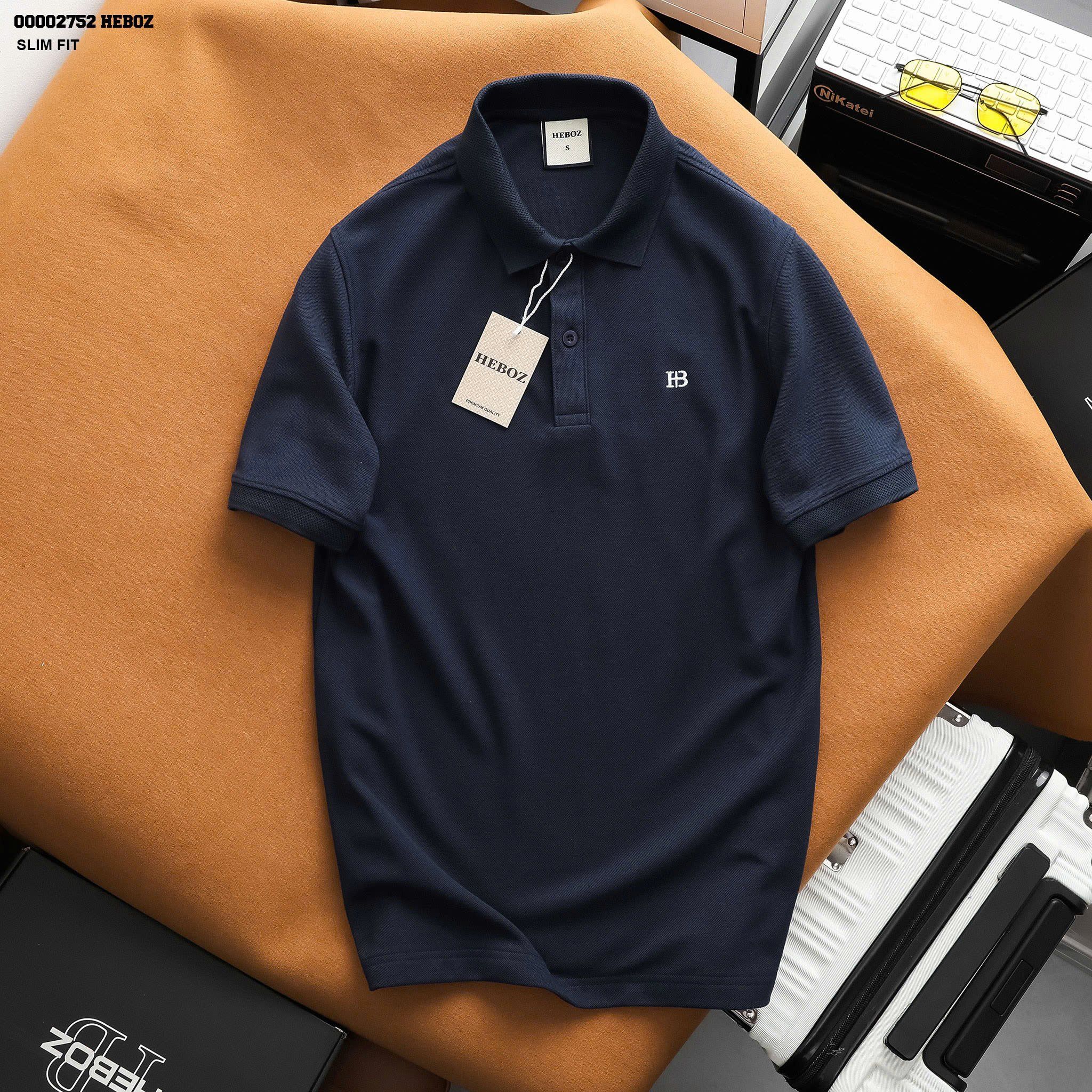Áo polo nam Heboz logo basic 5M - 00002752
