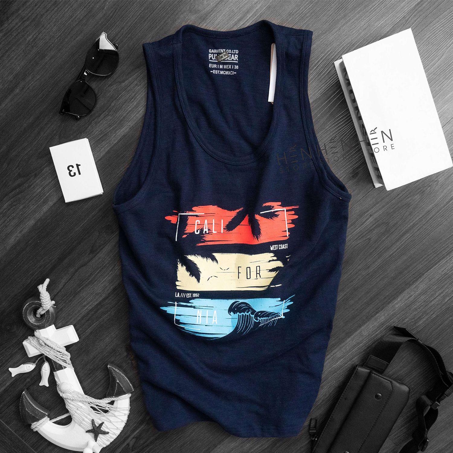 Áo tank top PB họa tiết 6M