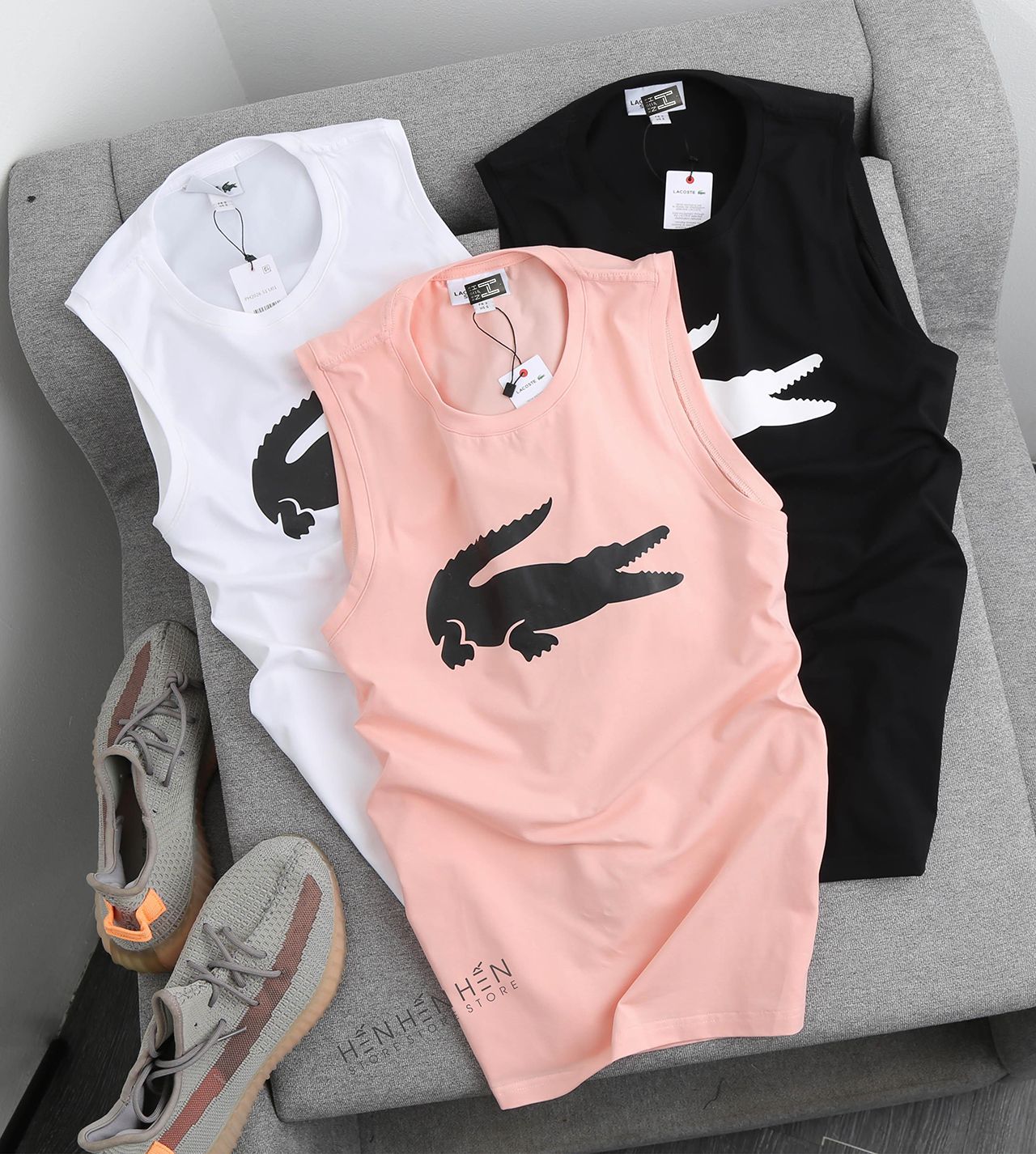 Áo tank top Lac.oste logo to 4M