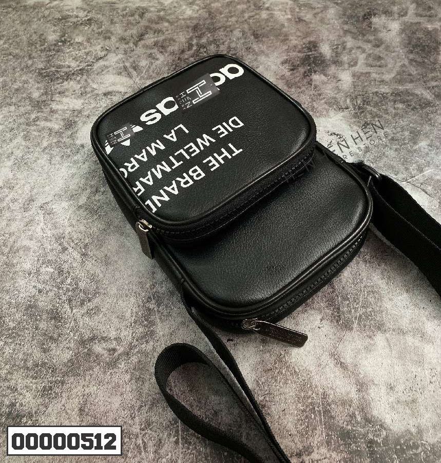 Túi đeo chéo AD đen chữ
