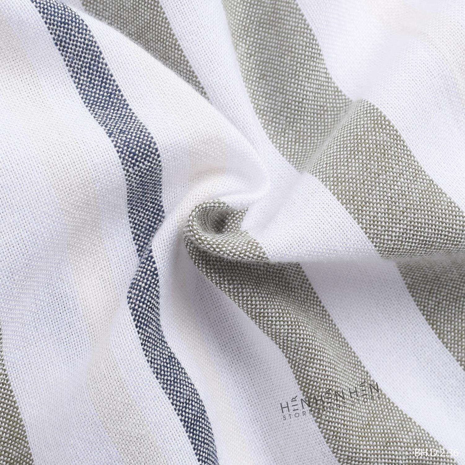 Áo sơ mi cổ trụ ZR sọc 3M